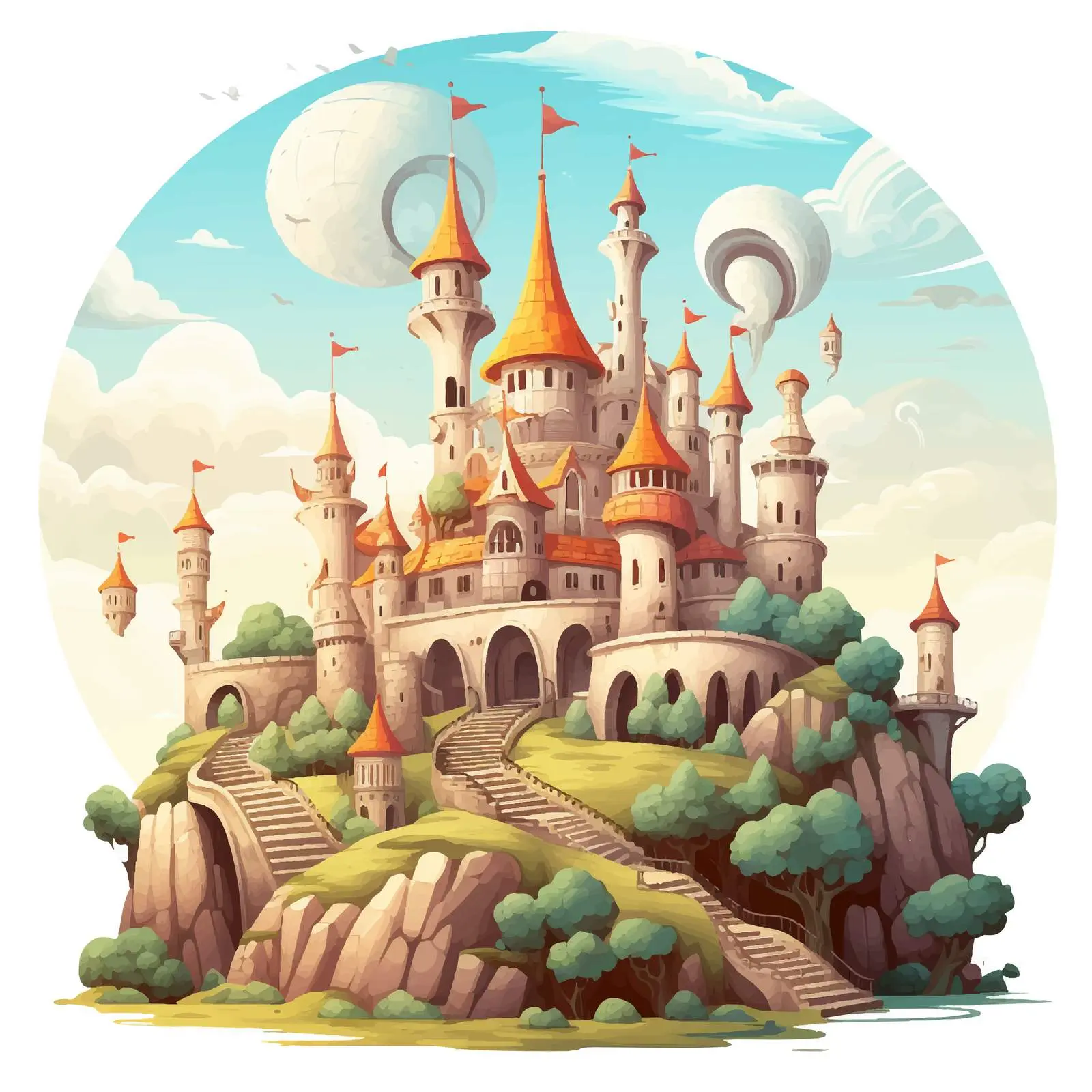 Cartoon Vector Illustration on White Background — free download from Dotvec