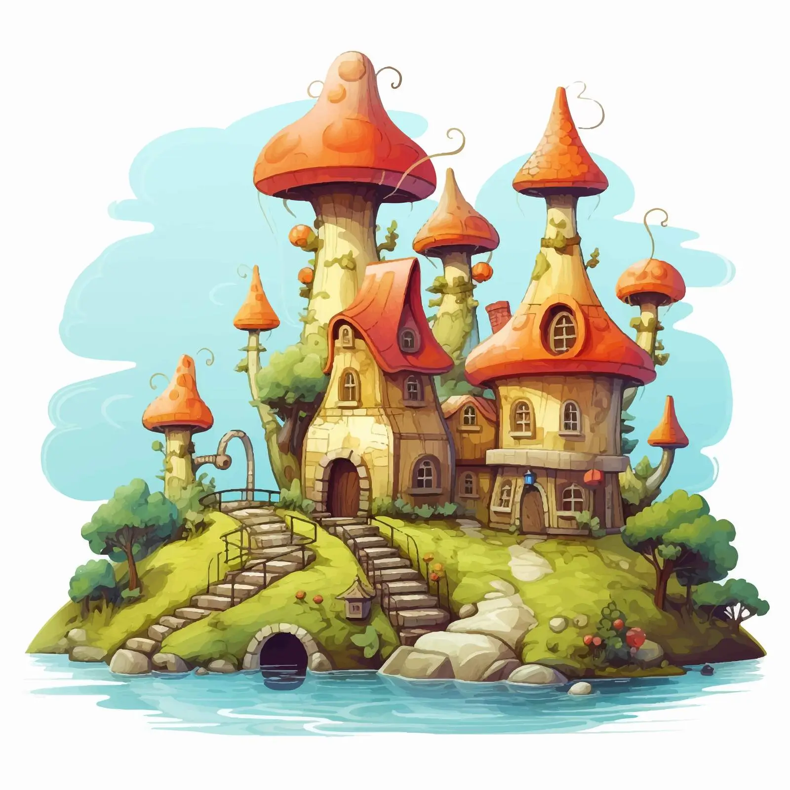 Cartoon Vector Illustration Isolated on White Background — free download from Dotvec