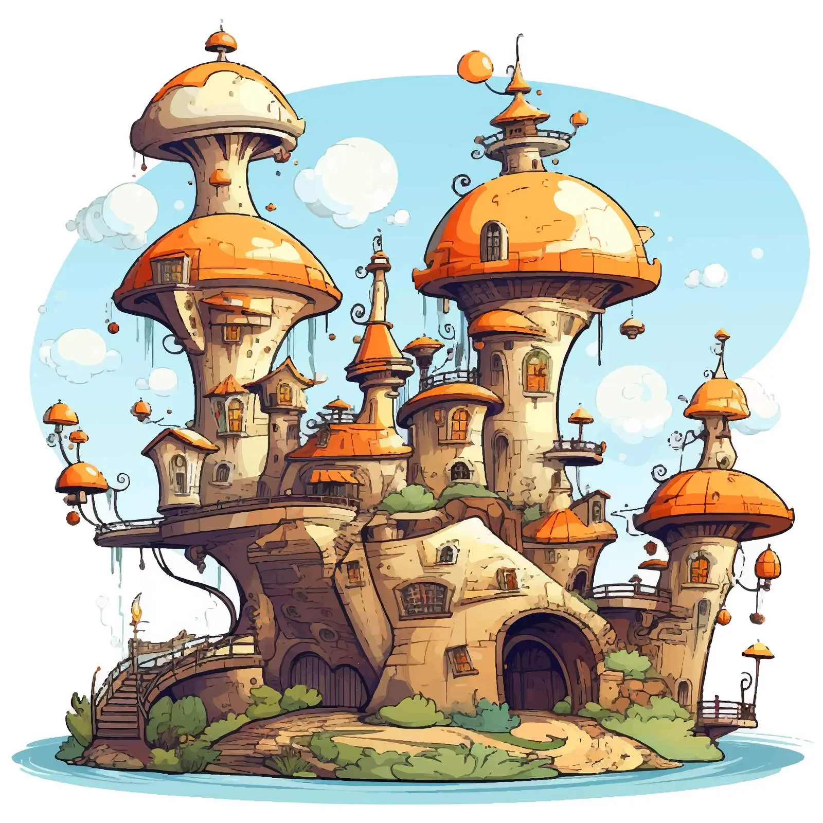 Cartoon Vector Illustration Isolated on White Background — free download from Dotvec