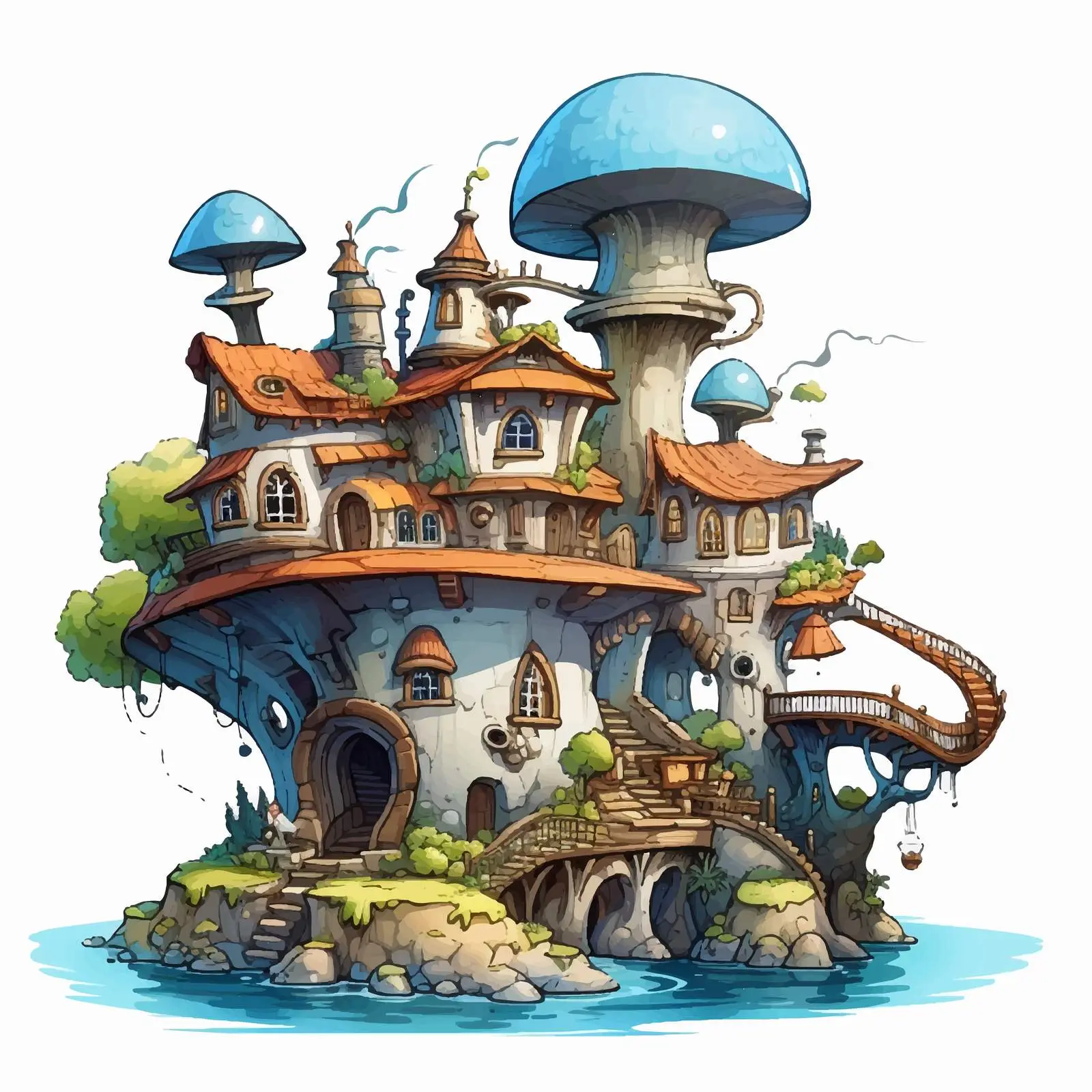 Cartoon Vector Illustration Isolated on White Background — free download from Dotvec