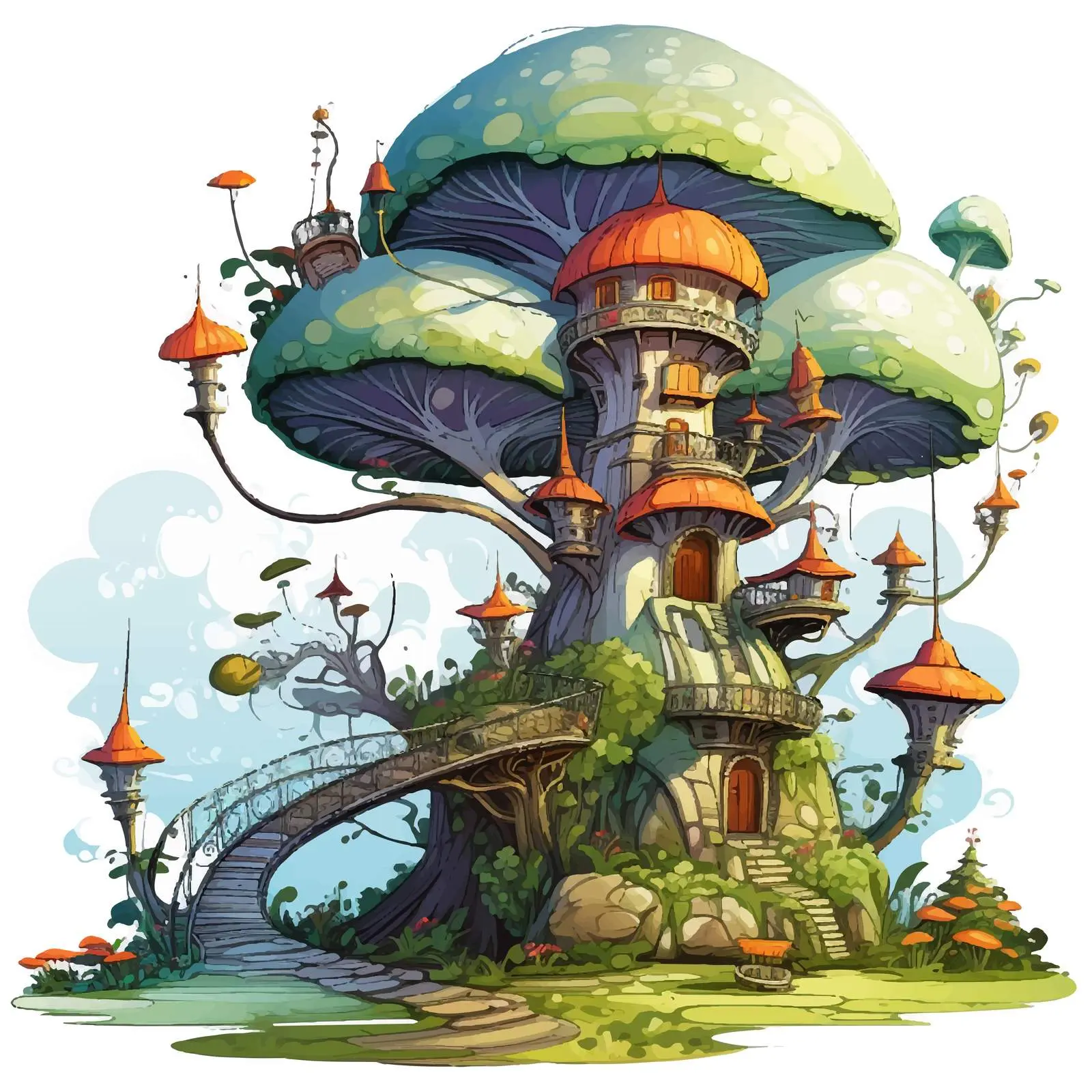 Cartoon Vector Illustration Isolated on White Background — free download from Dotvec