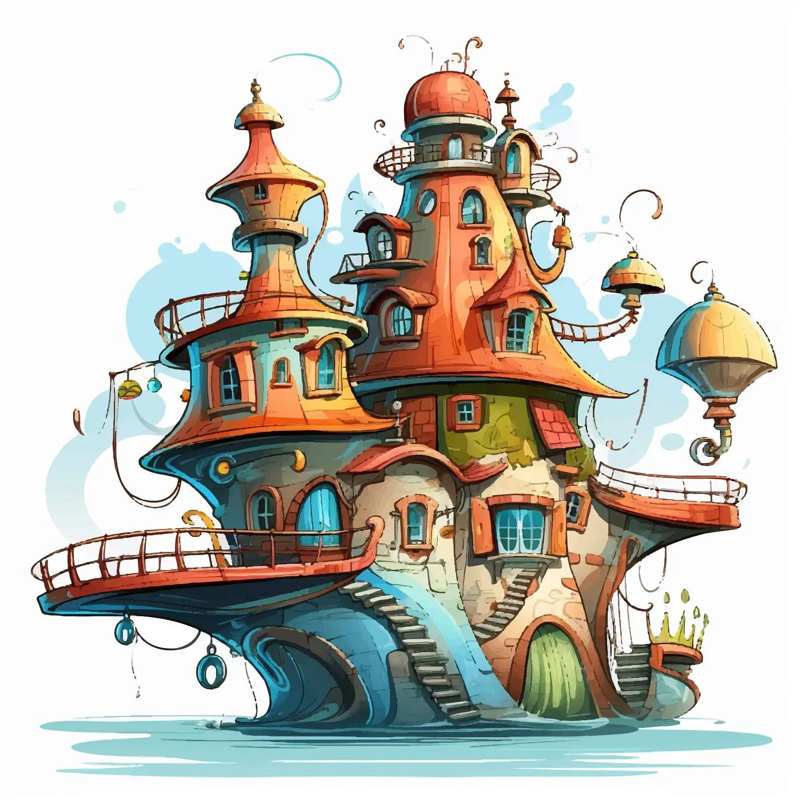 Cartoon Vector Illustration Isolated on White Background — free download from Dotvec