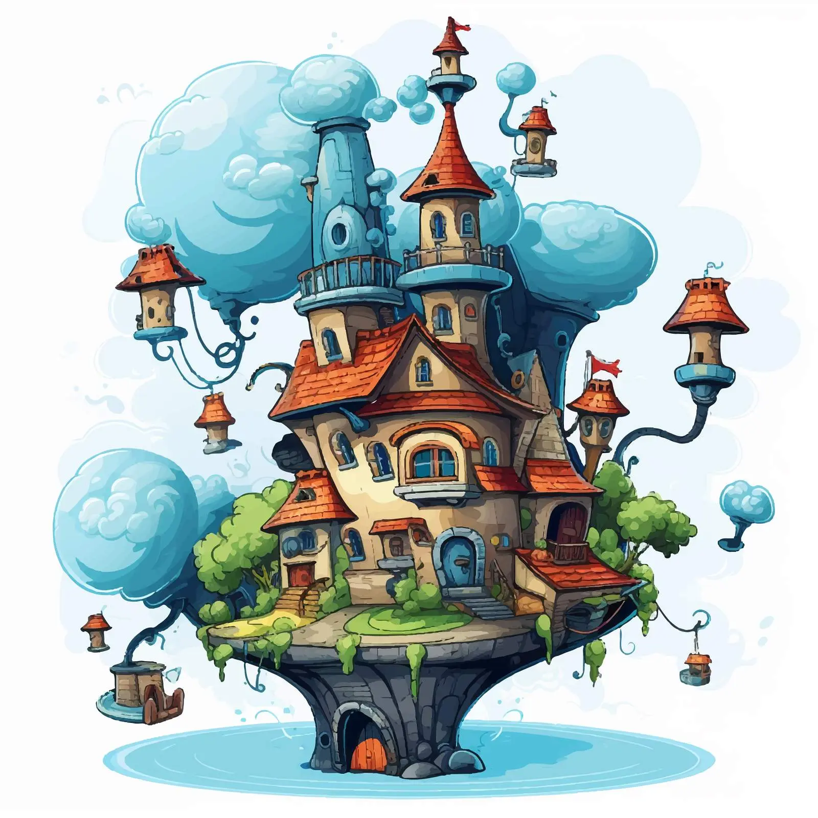 Cartoon Vector Illustration Isolated on White Background — free download from Dotvec