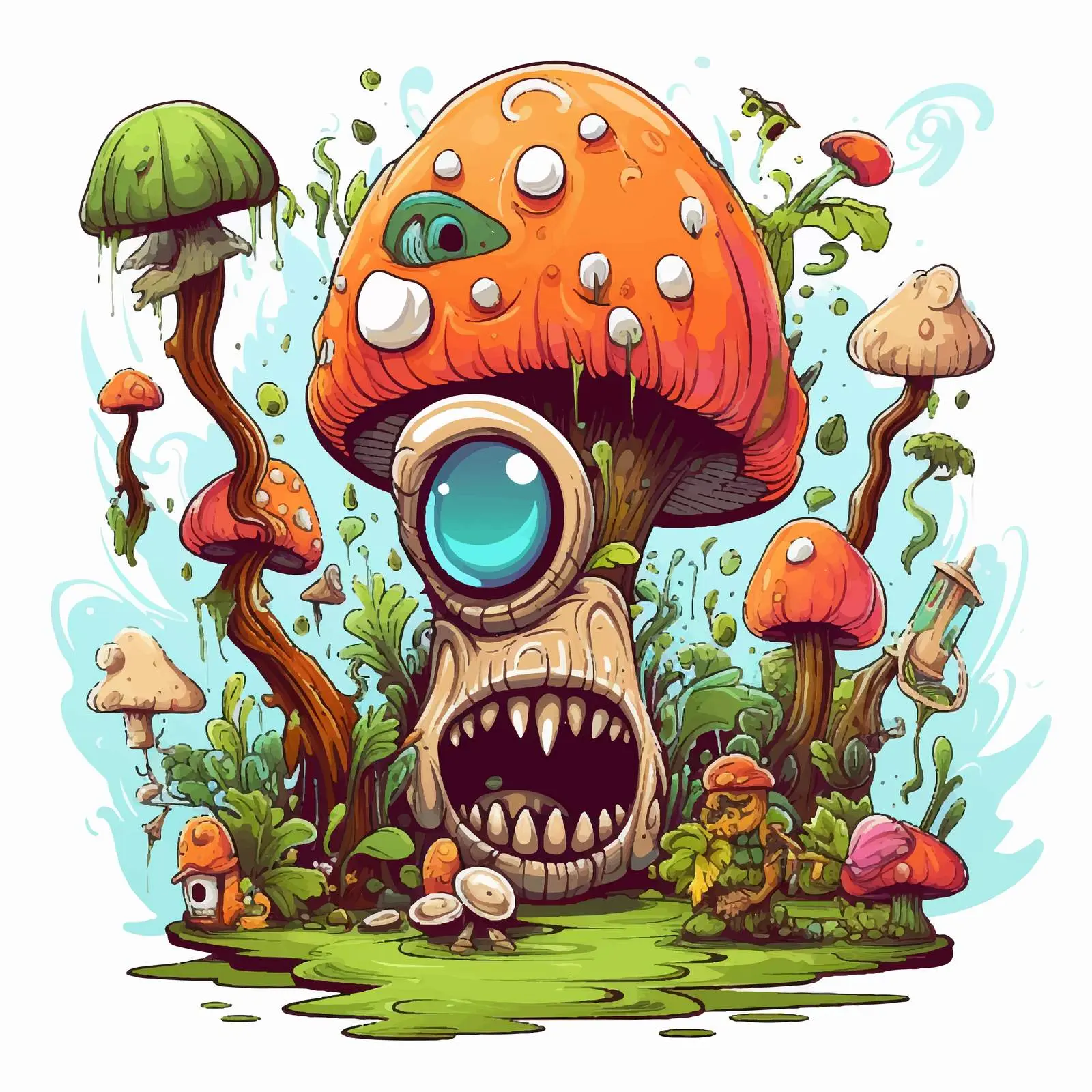 Cartoon Vector Illustration Isolated on White Background — free download from Dotvec