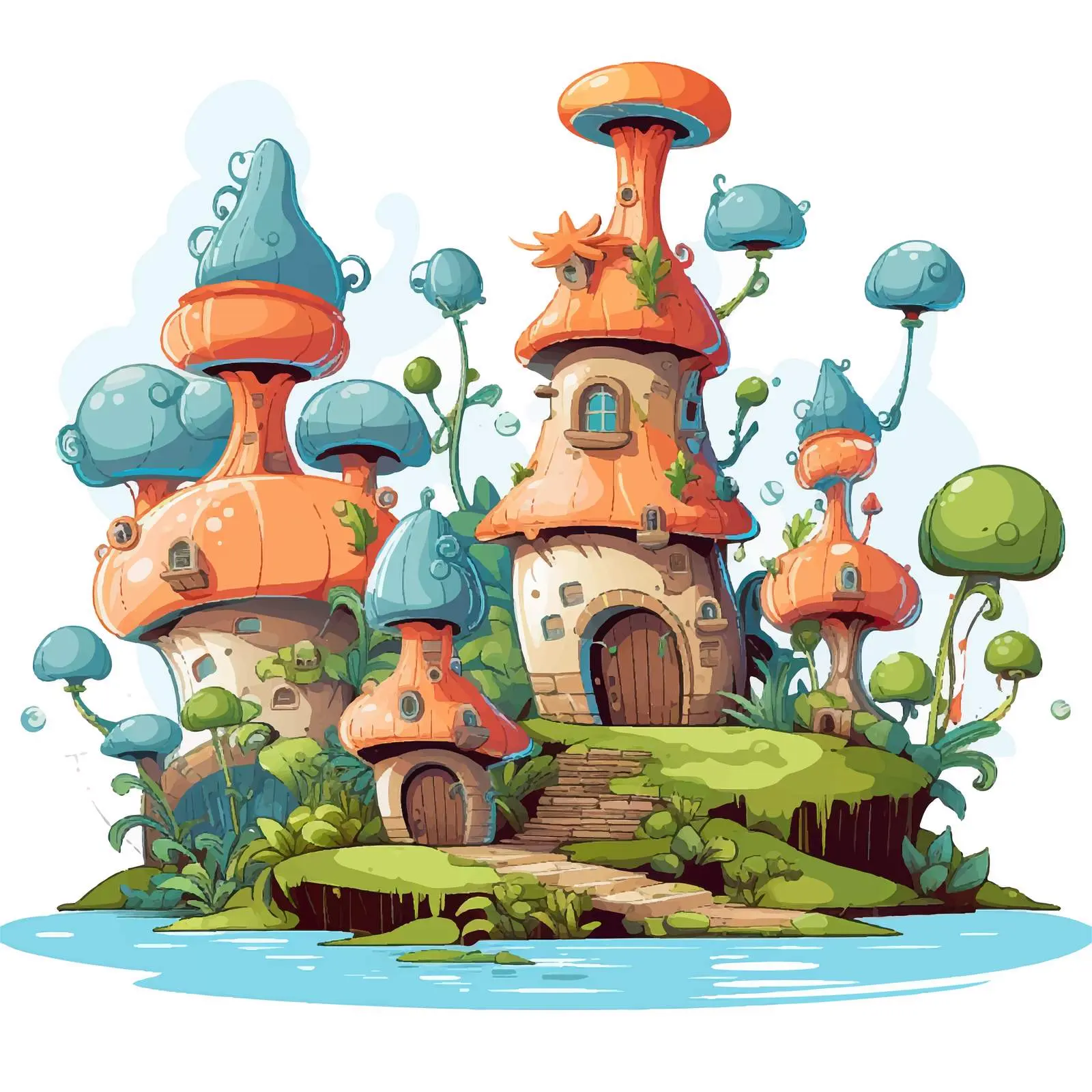 Cartoon Vector Illustration Isolated on White Background — free download from Dotvec