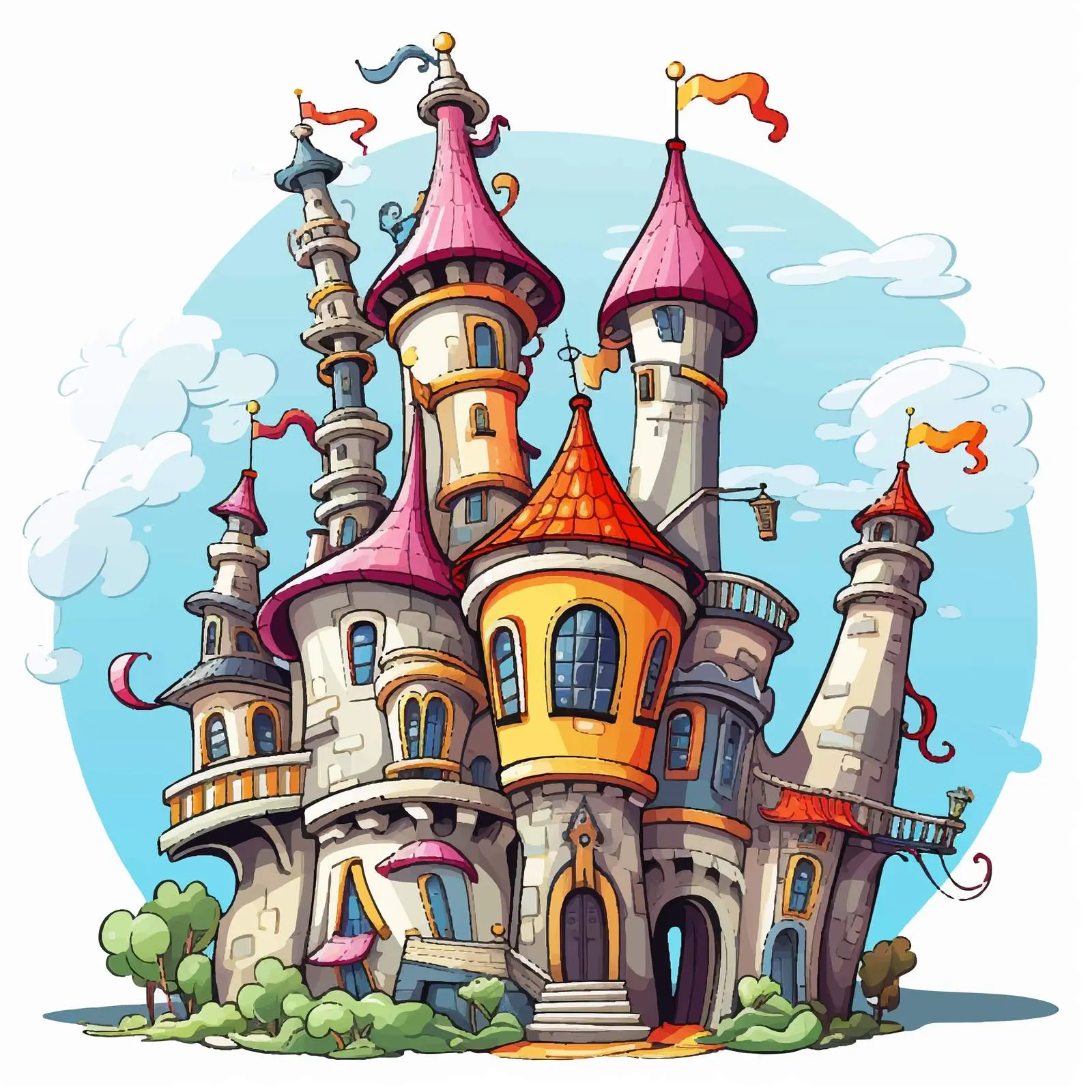 Cartoon Vector Illustration Isolated on White Background — free download from Dotvec