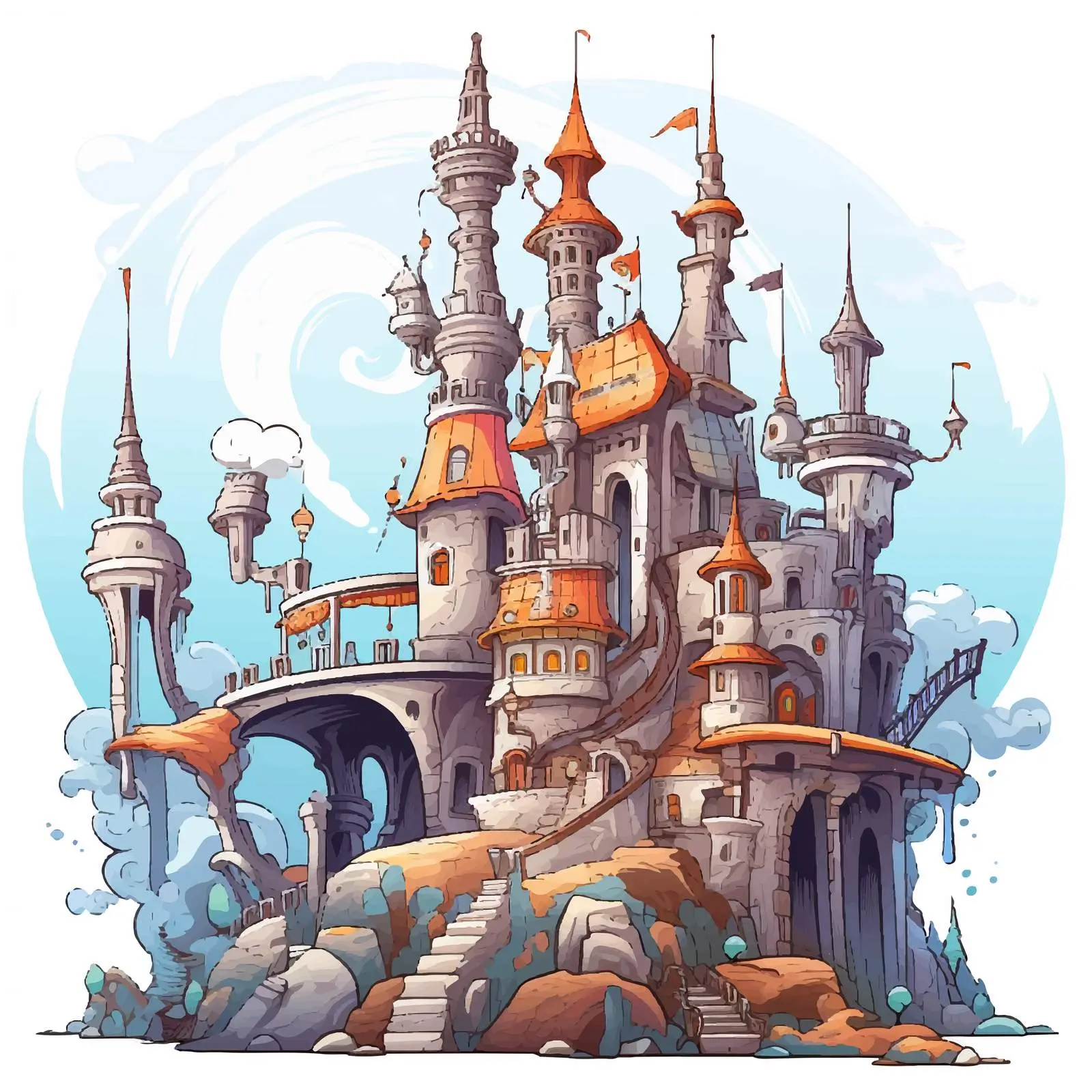 Cartoon Vector Illustration Isolated on White Background — free download from Dotvec