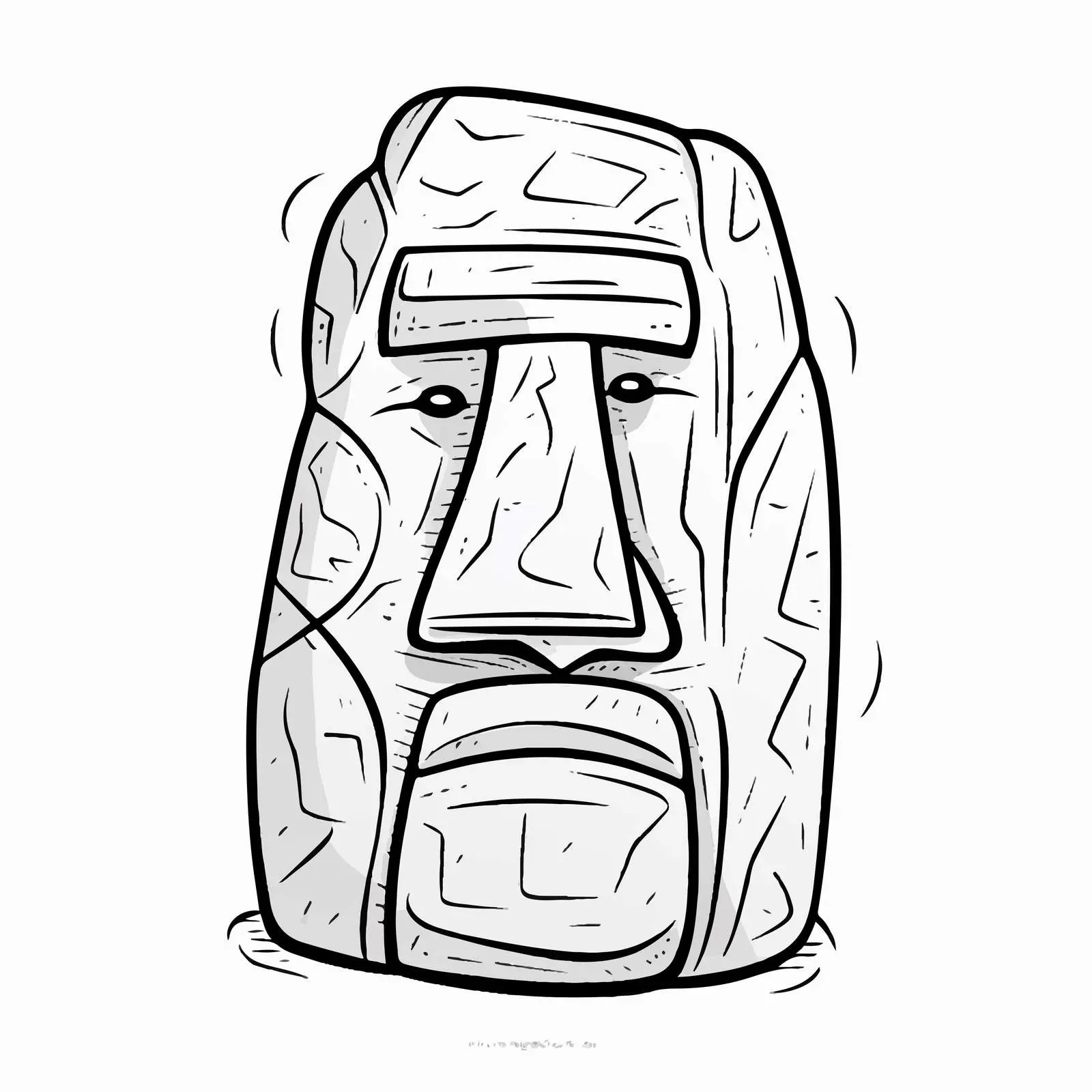 Cartoon Stone Outline Vector Illustration free images image from Dotvec