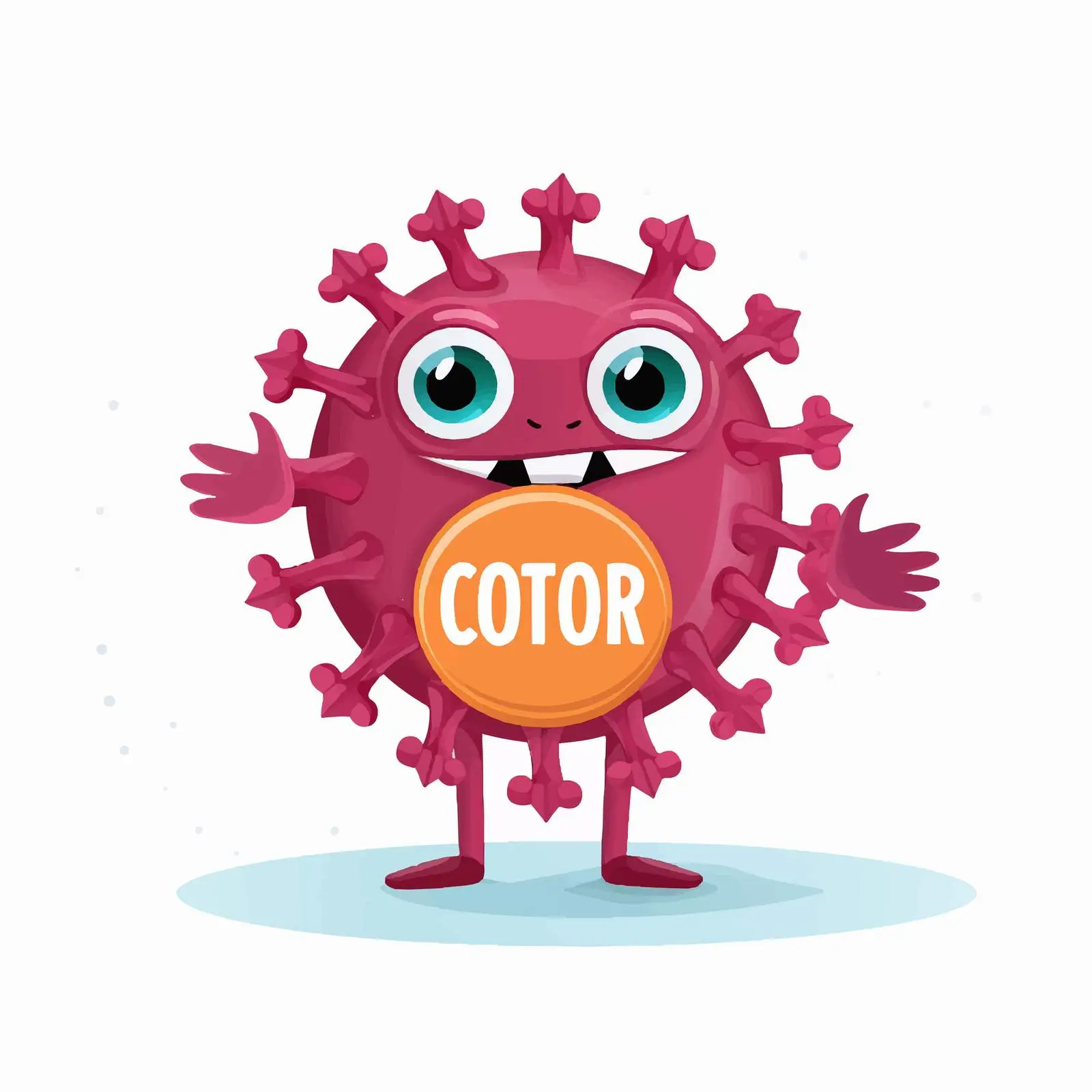 Stop Coronavirus Banner with Character Illustration — free download from Dotvec