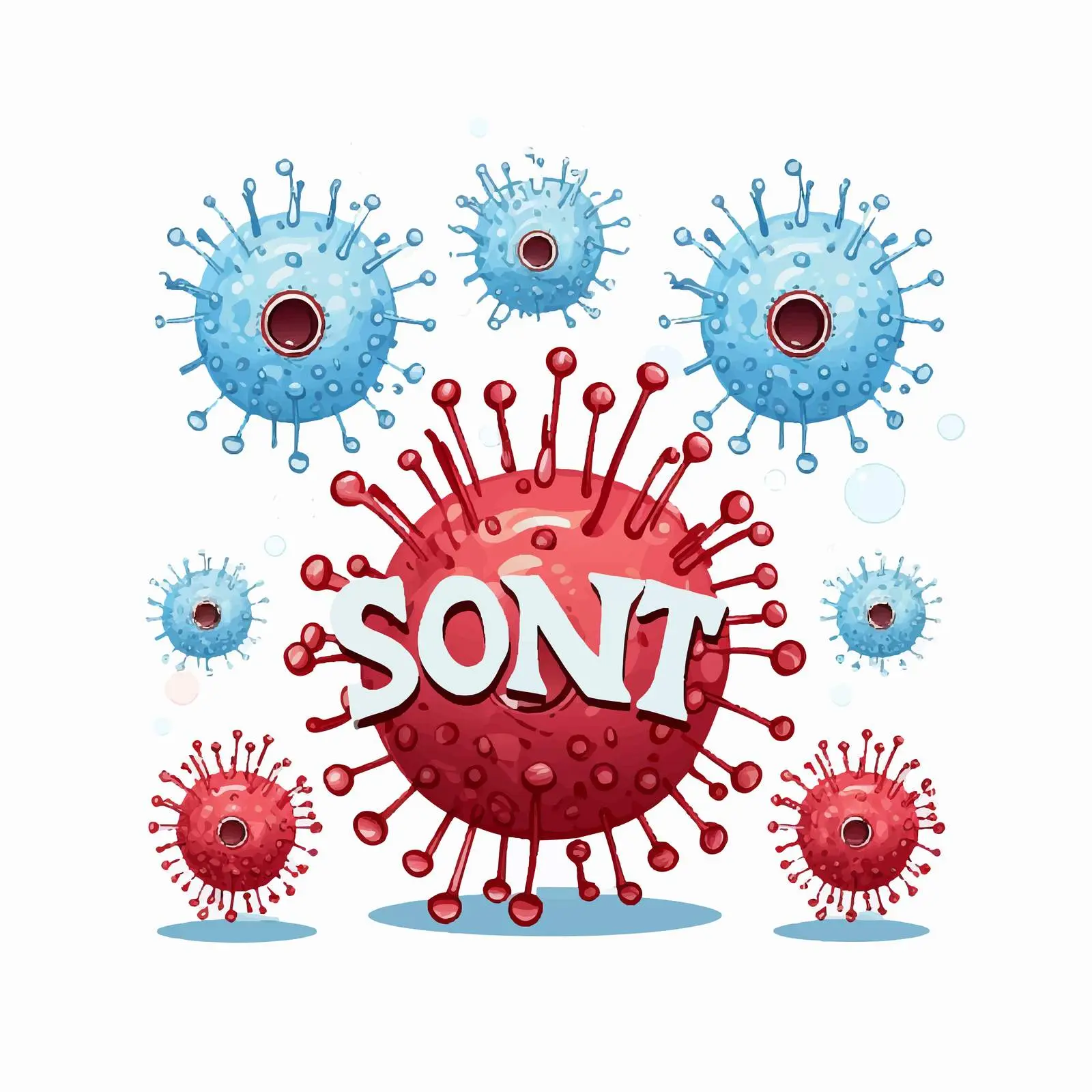 Stop Coronavirus Design with Sanitizer Products – free virus awareness image from Dotvec