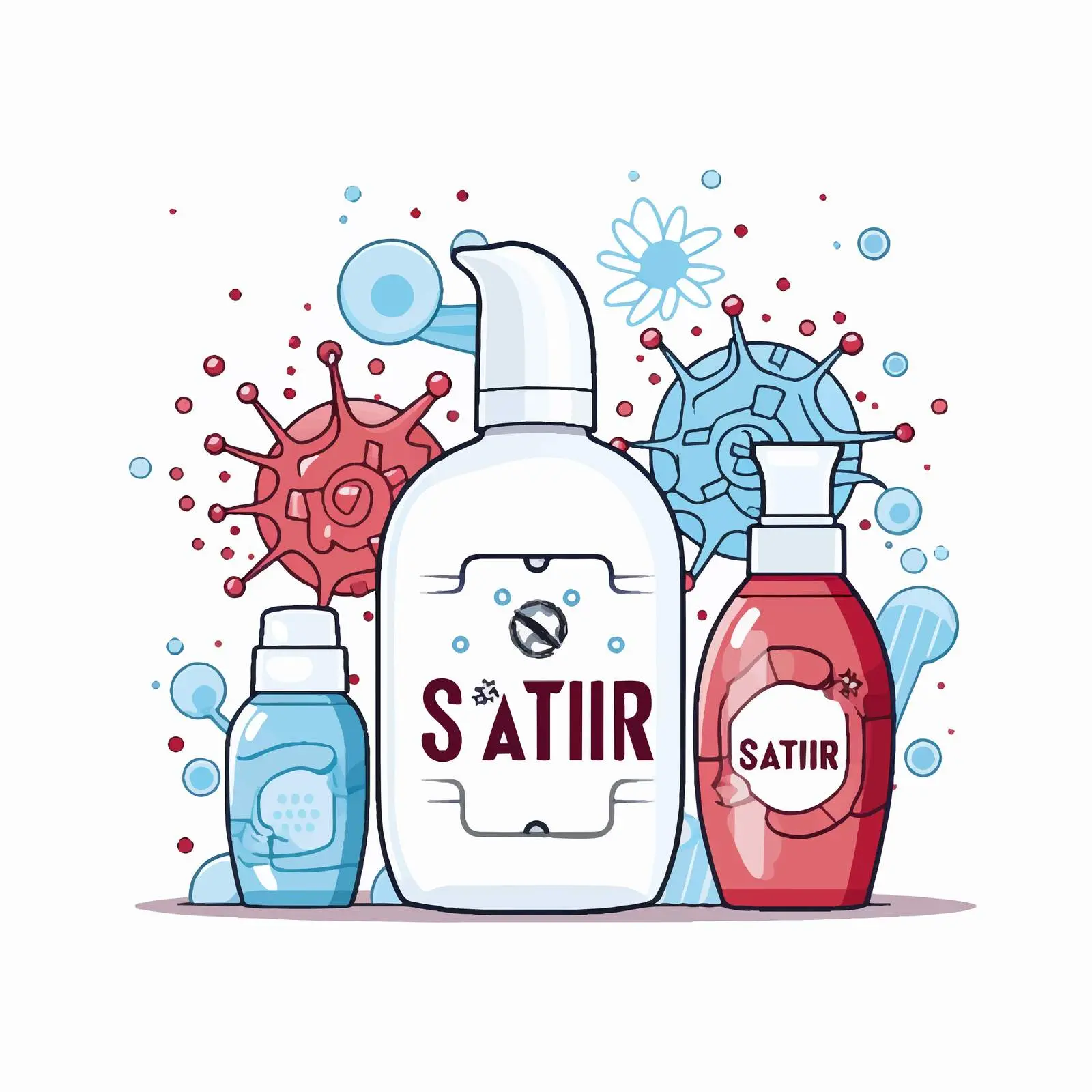 Stop Coronavirus Design with Sanitizer Products – free safety protocols image from Dotvec