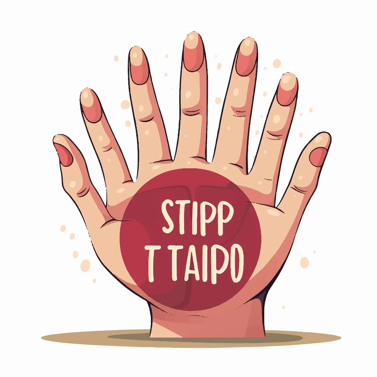 Stop the Spread Hands Holding Together Vector — free download from Dotvec