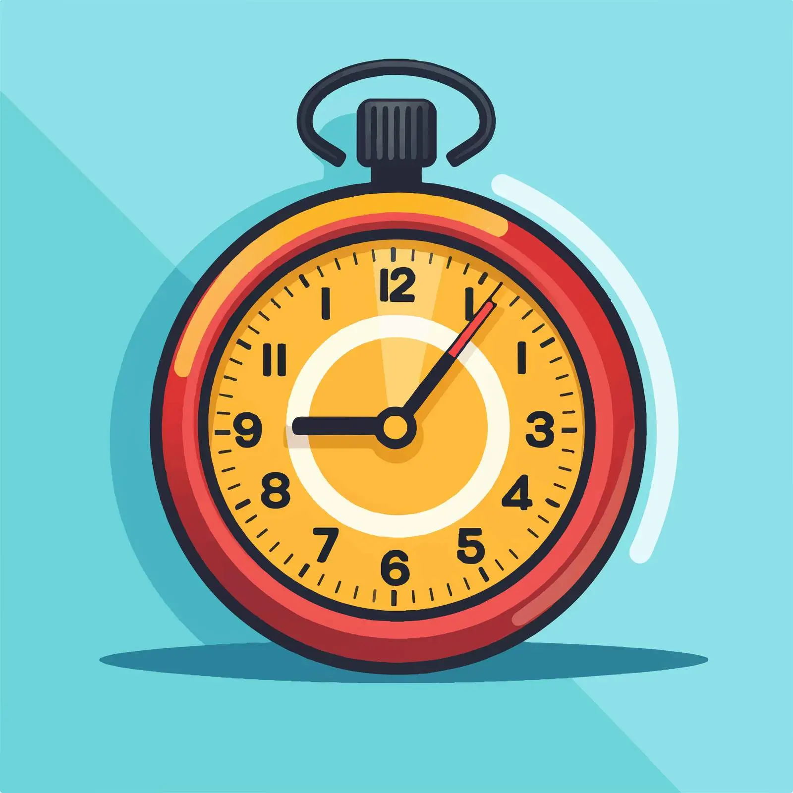 Stopwatch Icon with Button for Time Tracking — free download from Dotvec