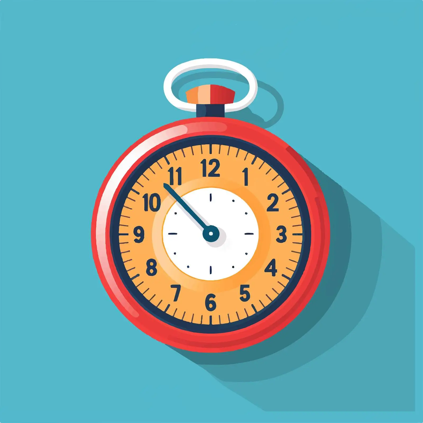 Stopwatch Timer Icon with Button Design – free recording image from Dotvec