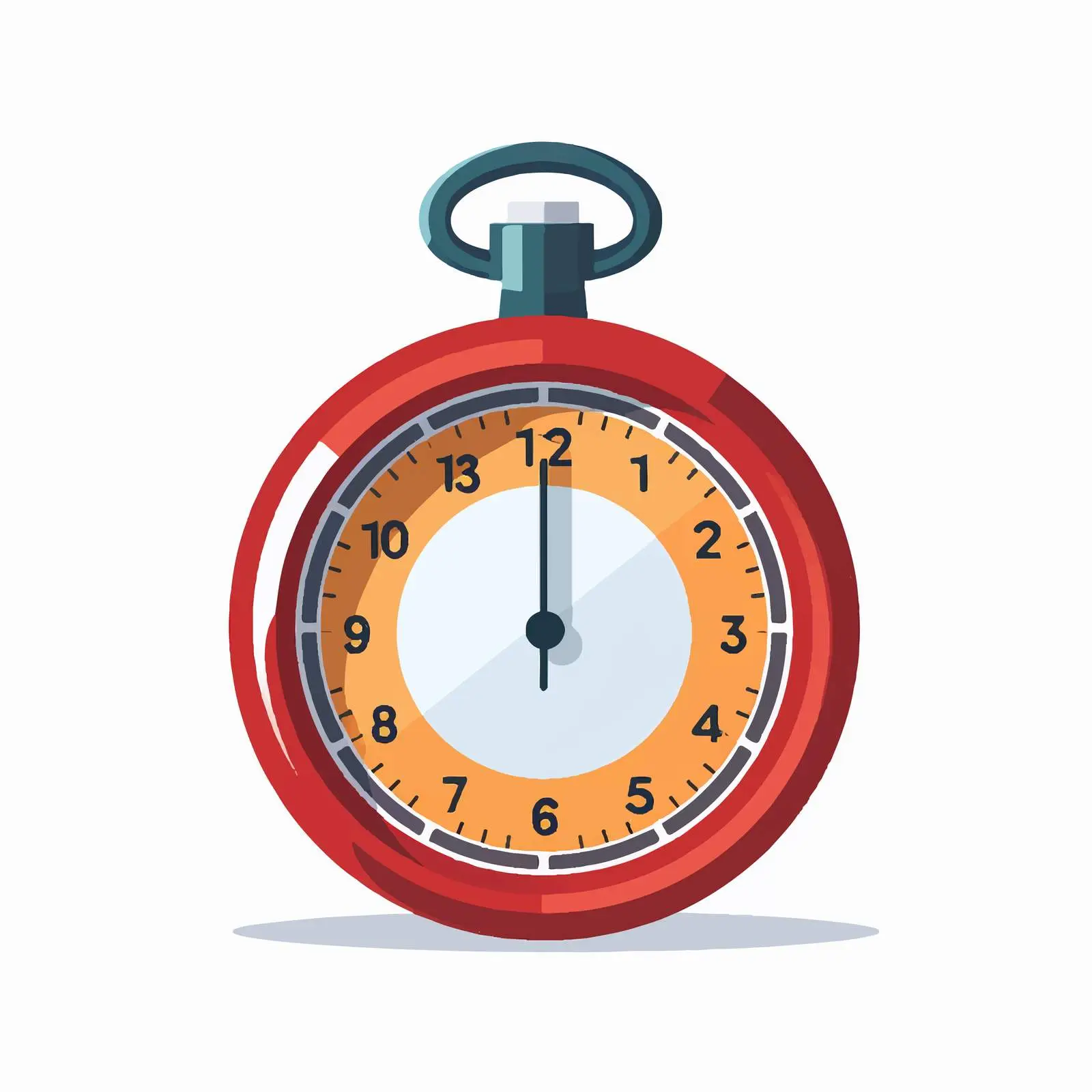 Stopwatch Timer Icon with Button Design — free download from Dotvec