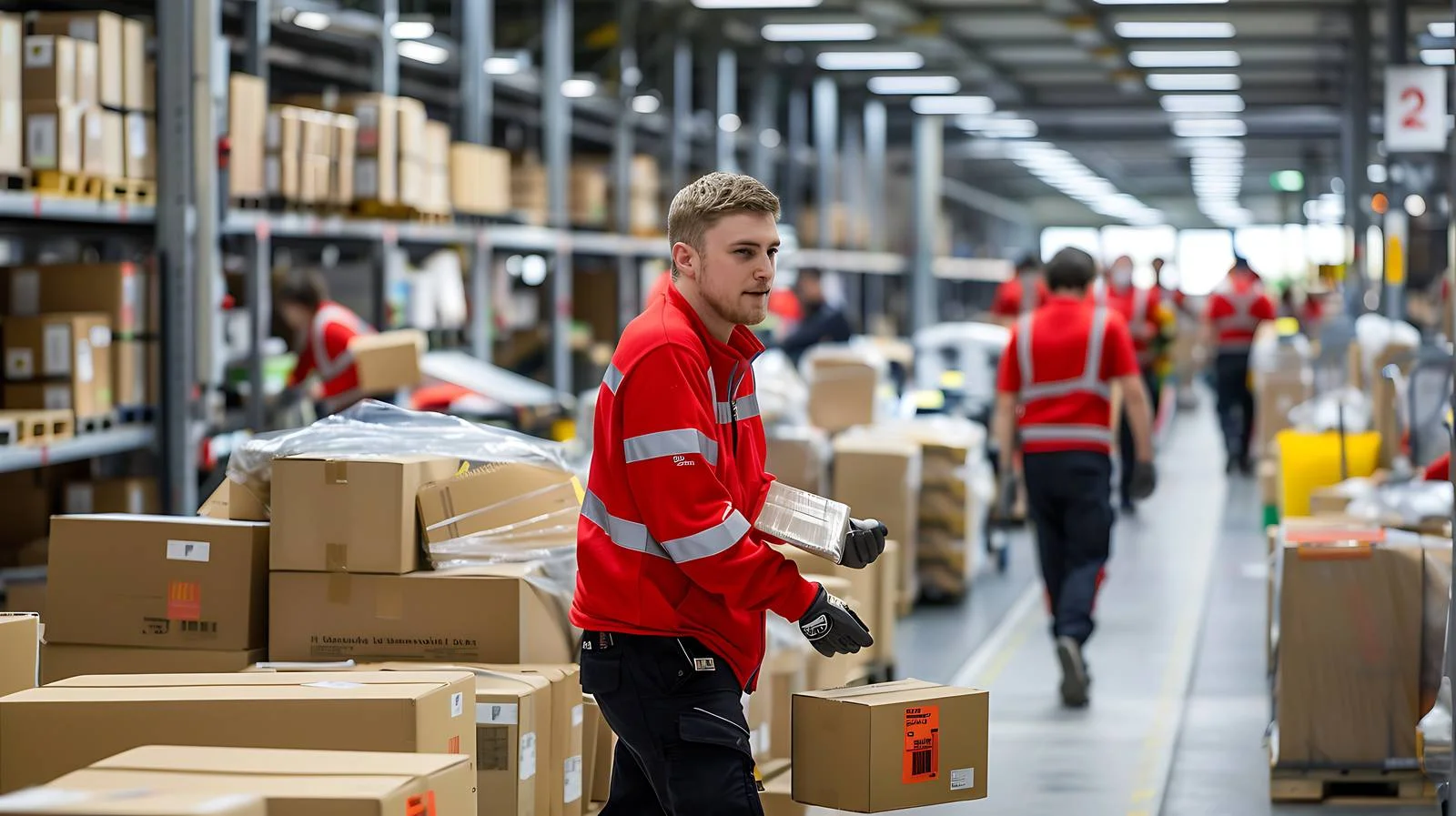Distribution Warehouse Staff at Work — free download from Dotvec