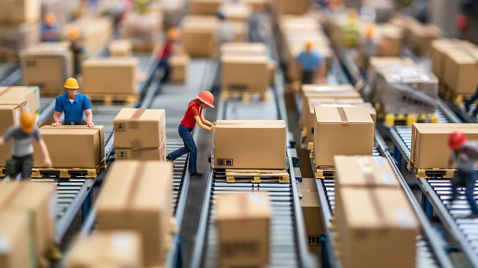 Efficient Team at Distribution Warehouse Facility — free download from Dotvec