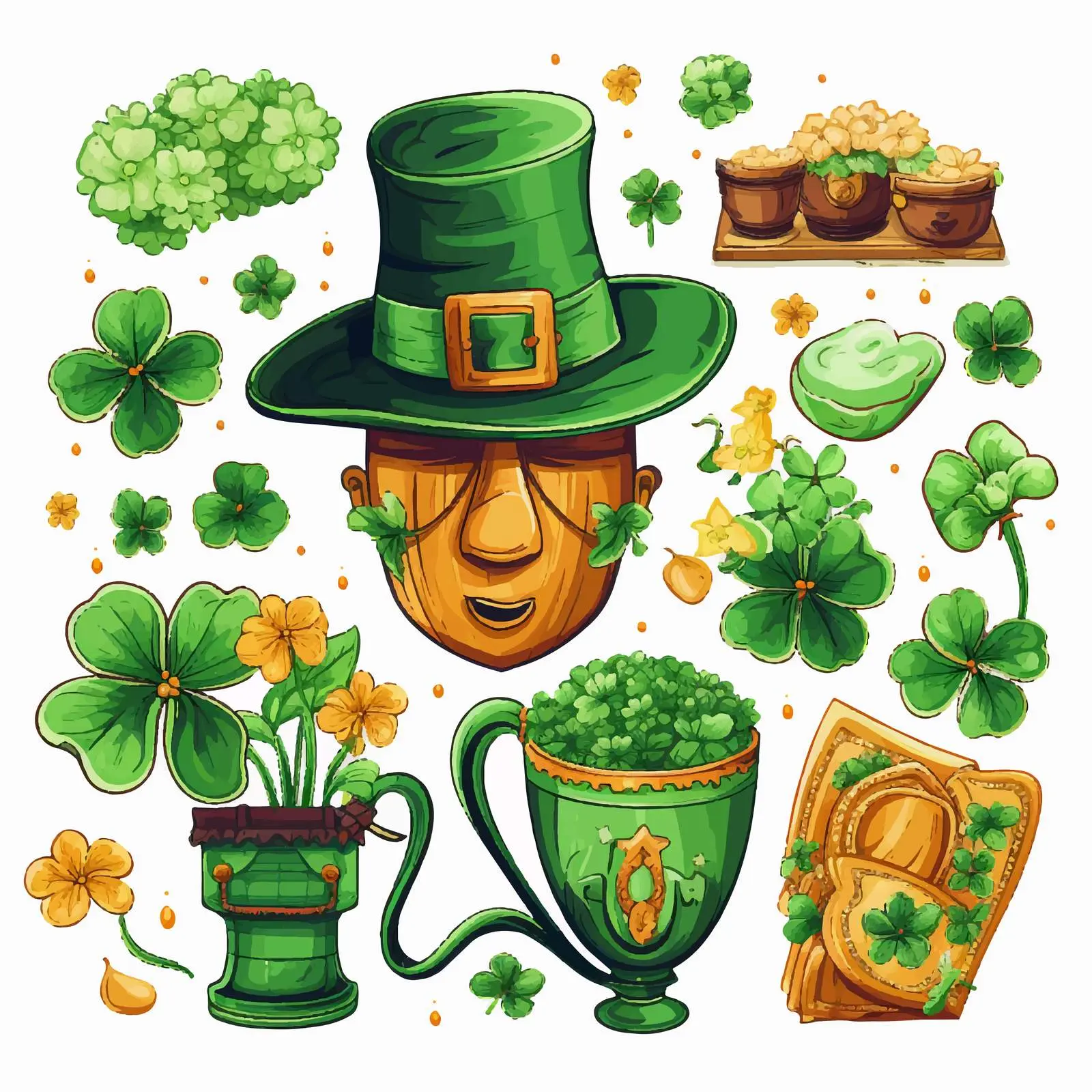 St. Patrick's Day Ireland Patriotic Clip Art – free march image from Dotvec