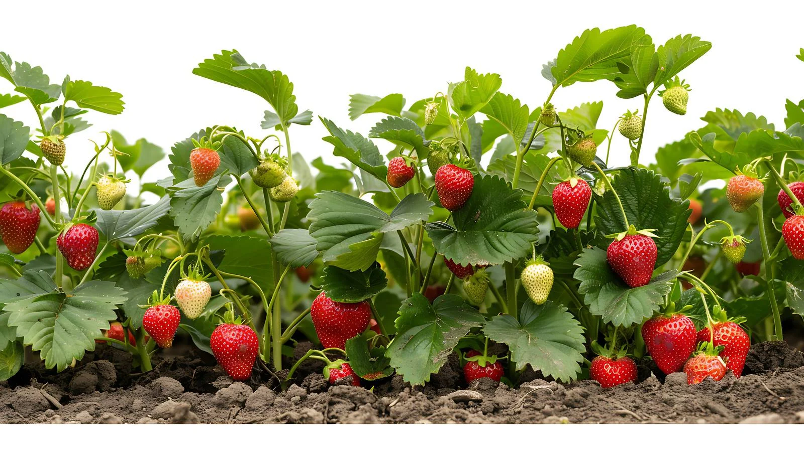 Serene Strawberry Farm Morning Scene — free download from Dotvec