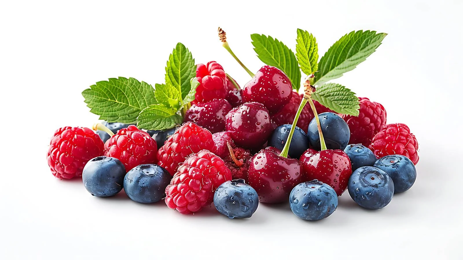 Mixed Berries and Cherries Arrangement — free download from Dotvec