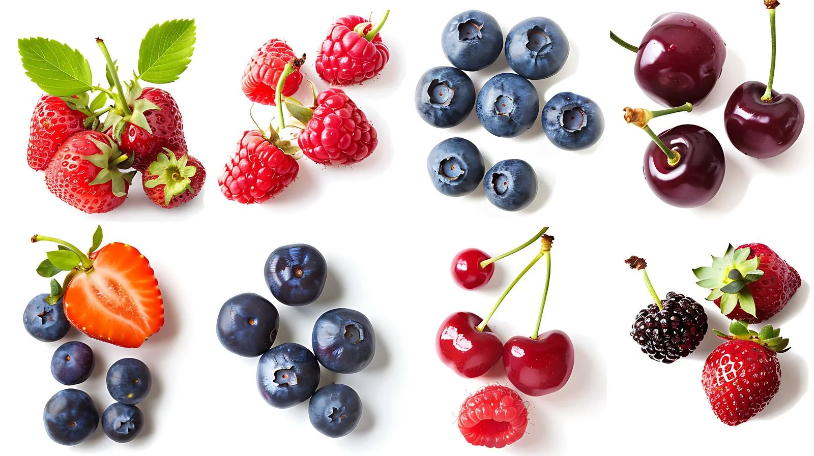 Assorted Berries Including Strawberries and Blueberries — free download from Dotvec
