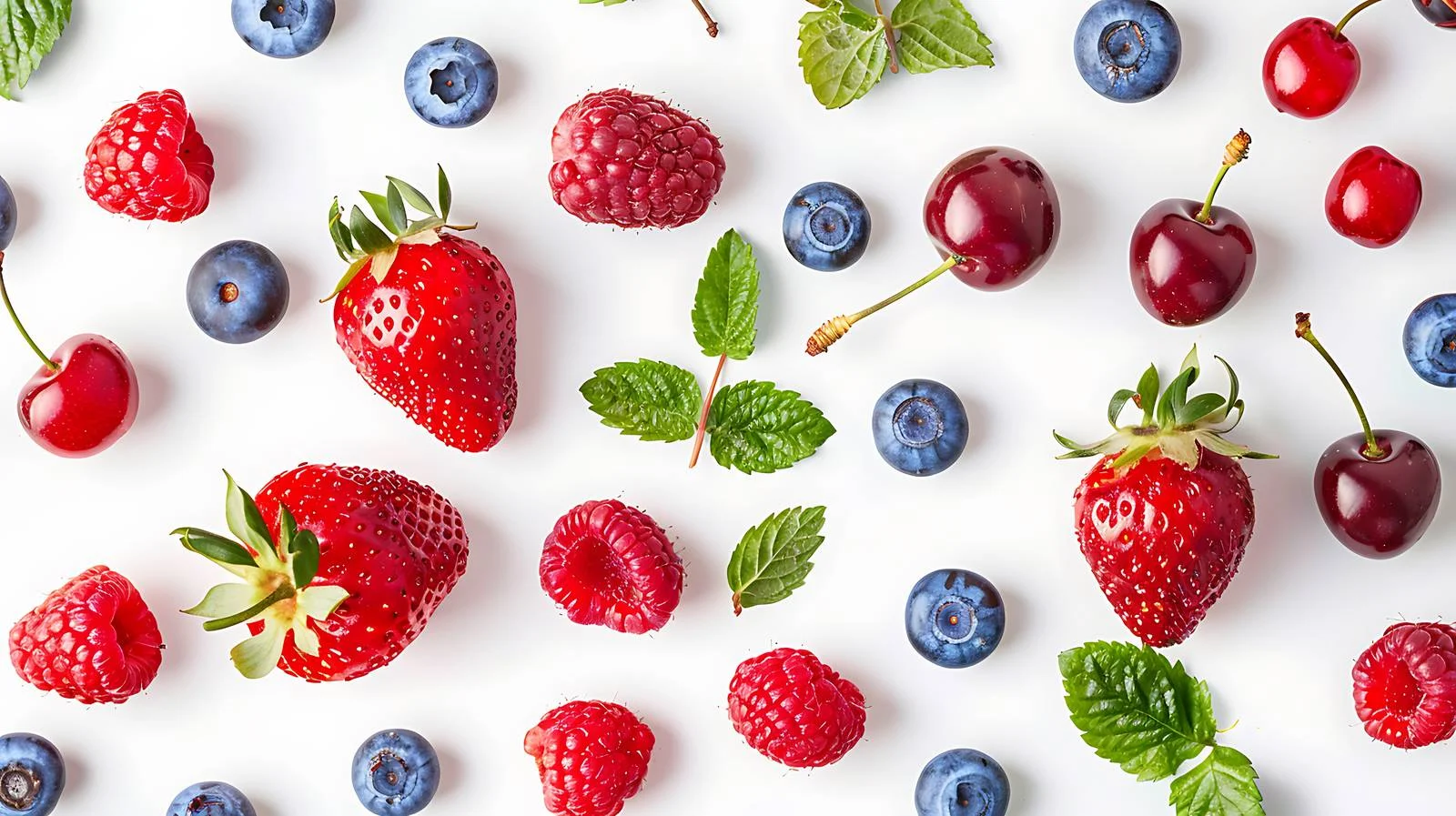 Vibrant Mixed Berries and Cherries Display — free download from Dotvec