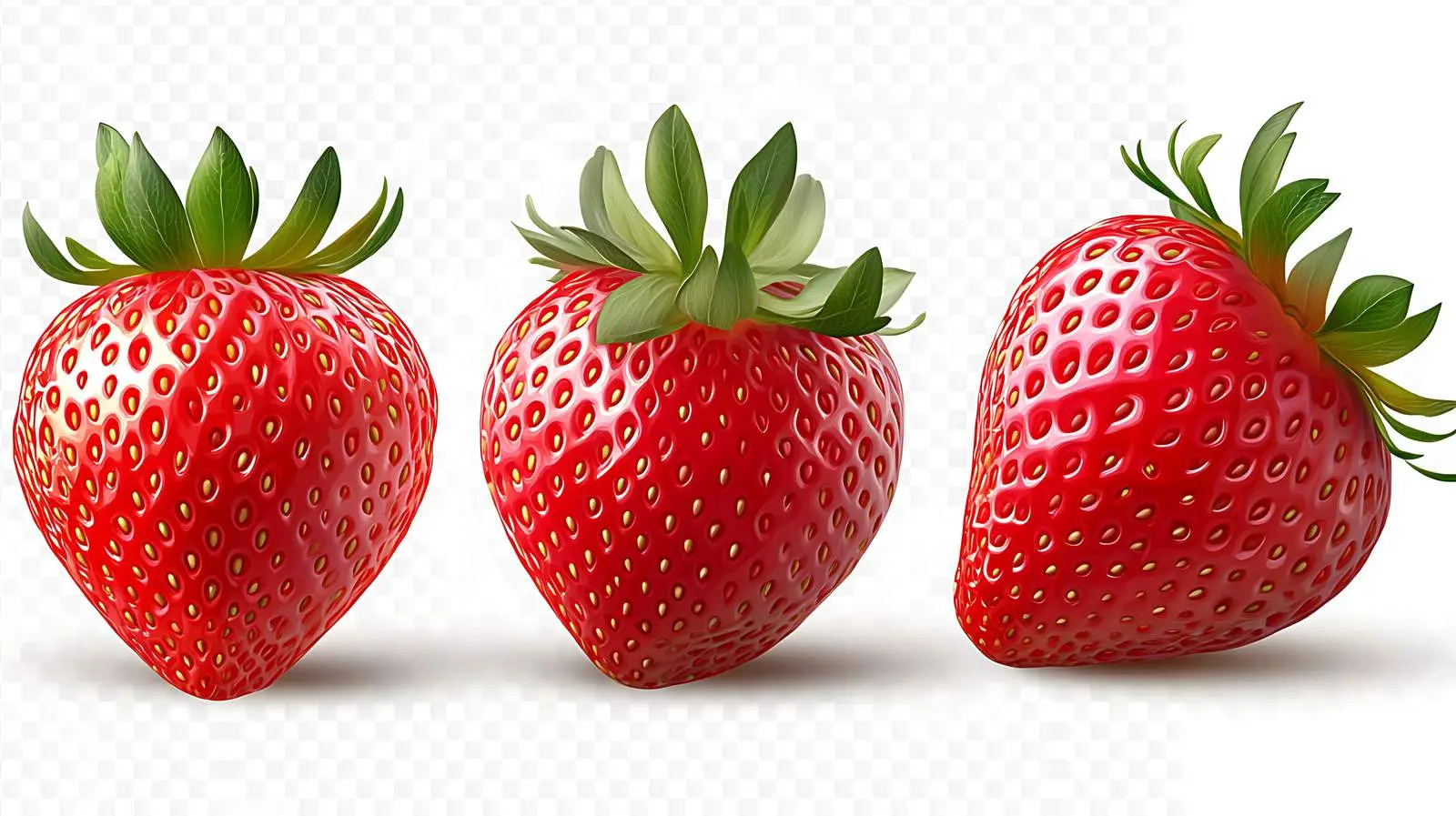 Isolated Strawberry Fruit on Transparent Background — free download from Dotvec