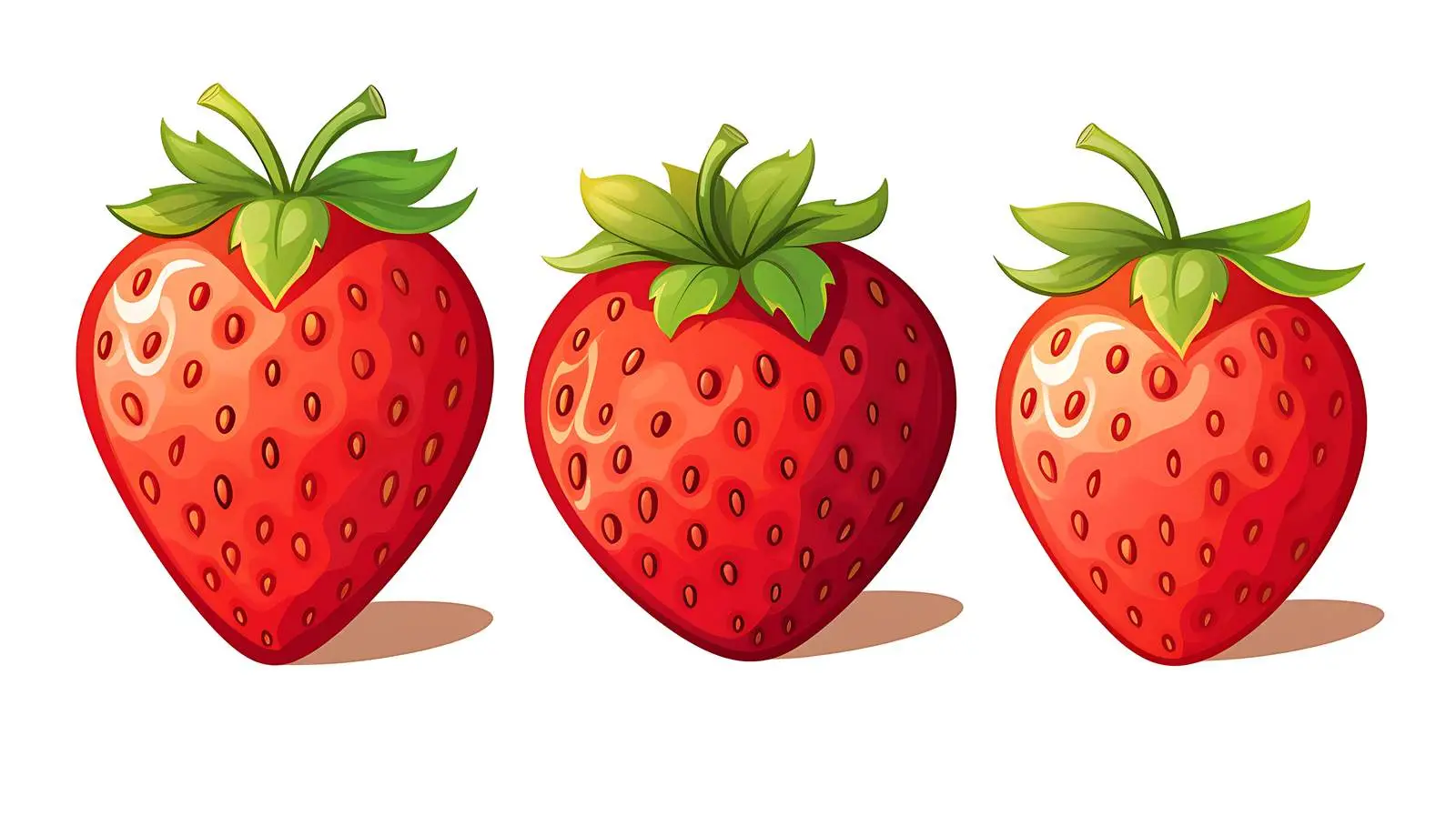 Fresh Isolated Strawberry Fruits — free download from Dotvec