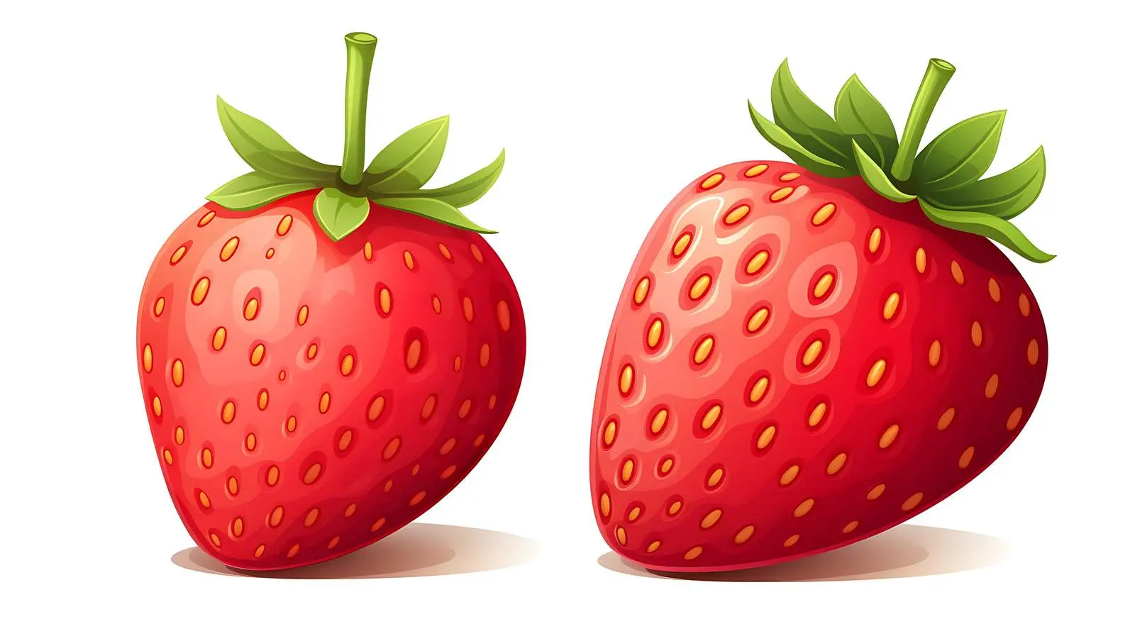 Fresh Strawberry Isolated on White Background — free download from Dotvec