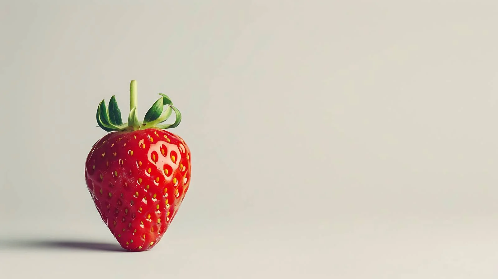 Vibrant Strawberry on Bright Background — free download from Dotvec