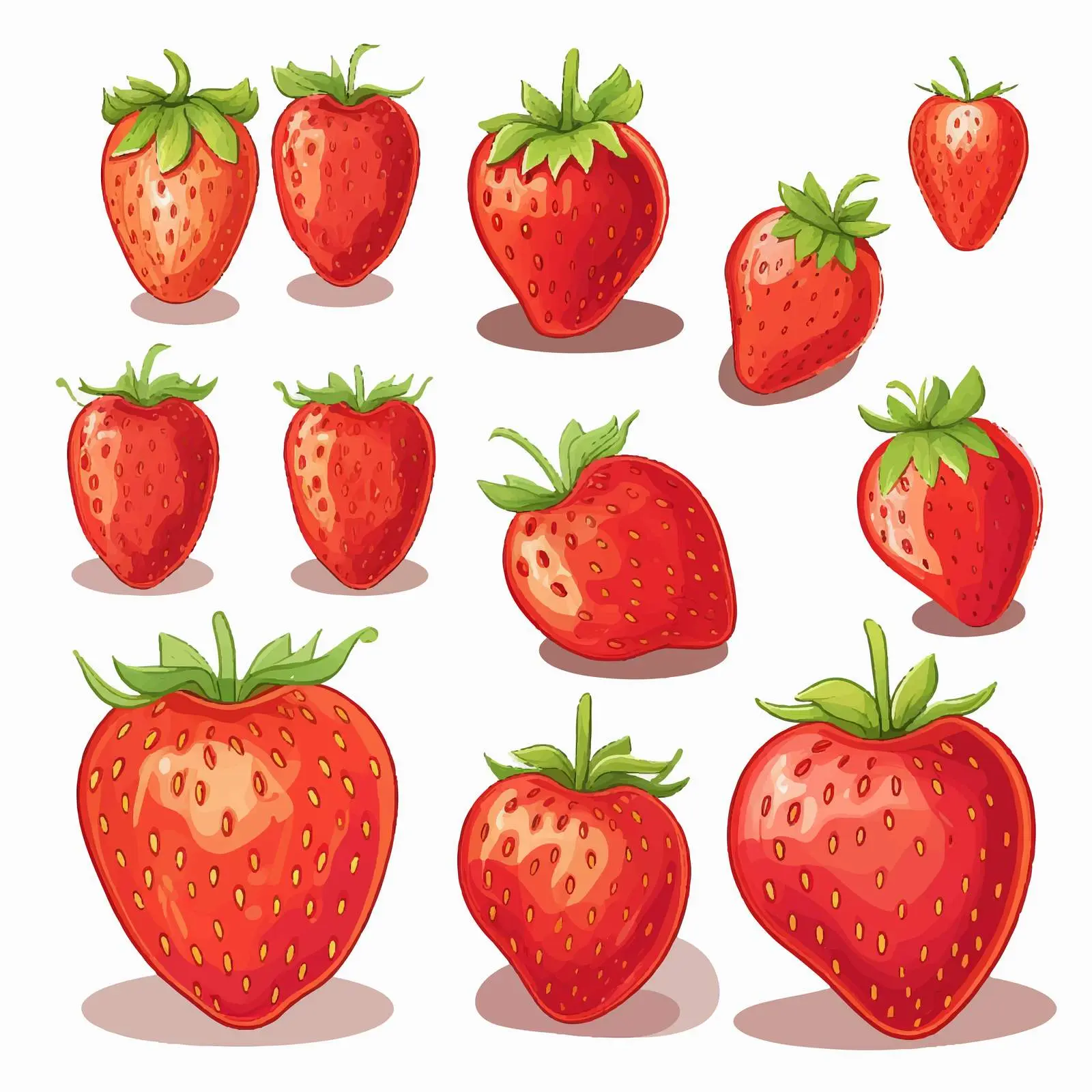 Isolated Strawberry Line Vector Illustration — free download from Dotvec