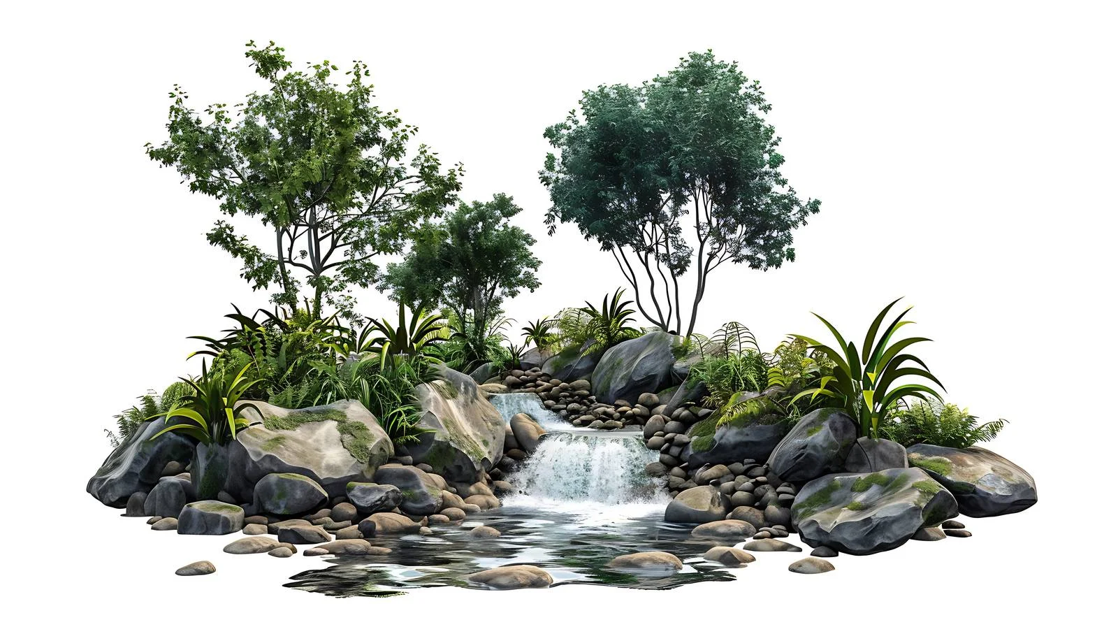 Tranquil Stream in Forest Setting — free download from Dotvec