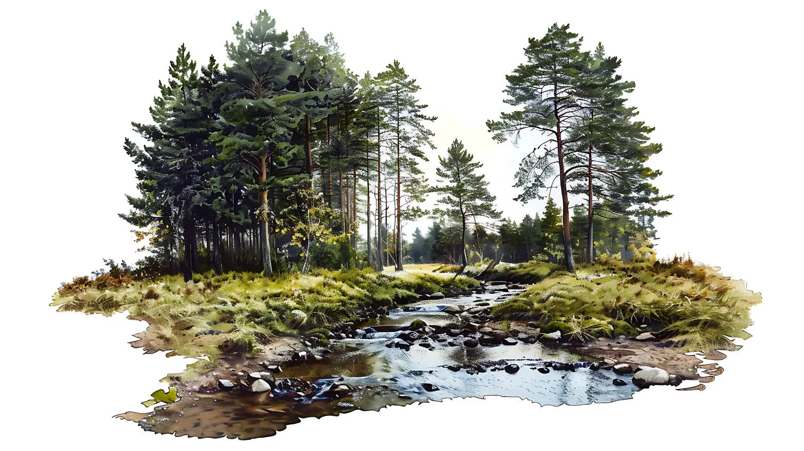 Tranquil Stream Amid Enchanted Woods — free download from Dotvec