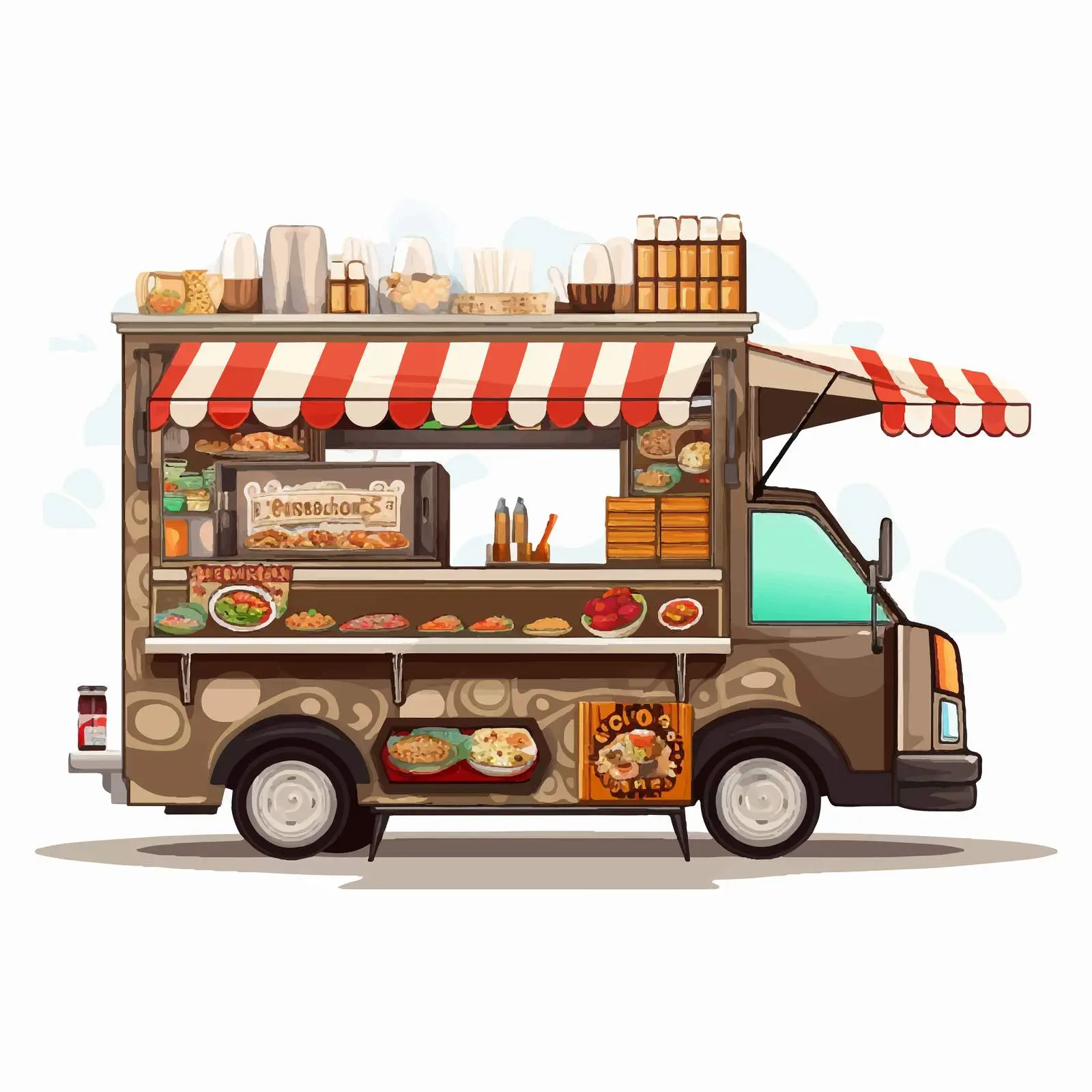 Falafel Food Truck Mobile Cafe Vendor – free street vendor image from Dotvec