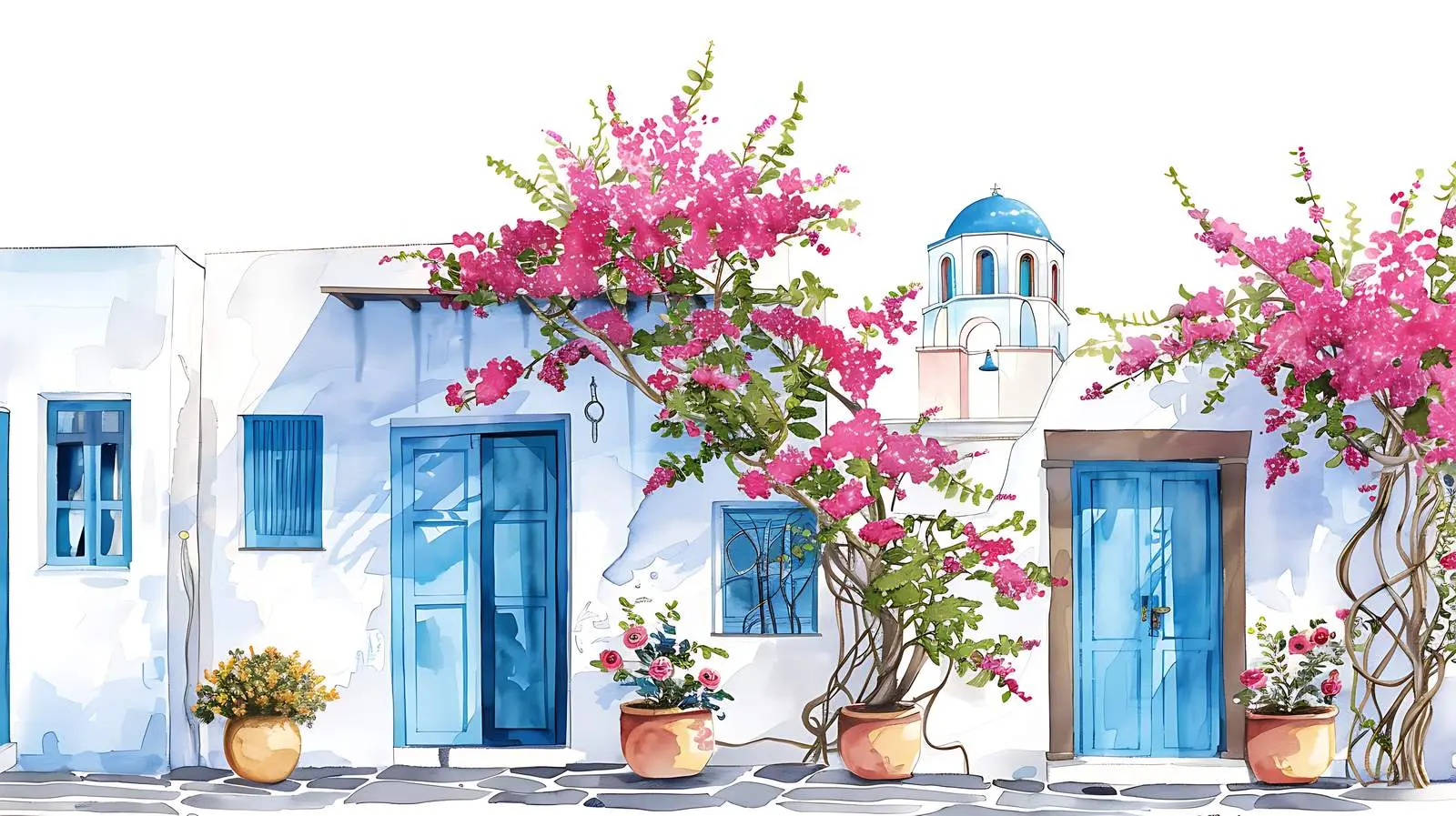 Charming Street View of Medieval Historic Buildings — free download from Dotvec