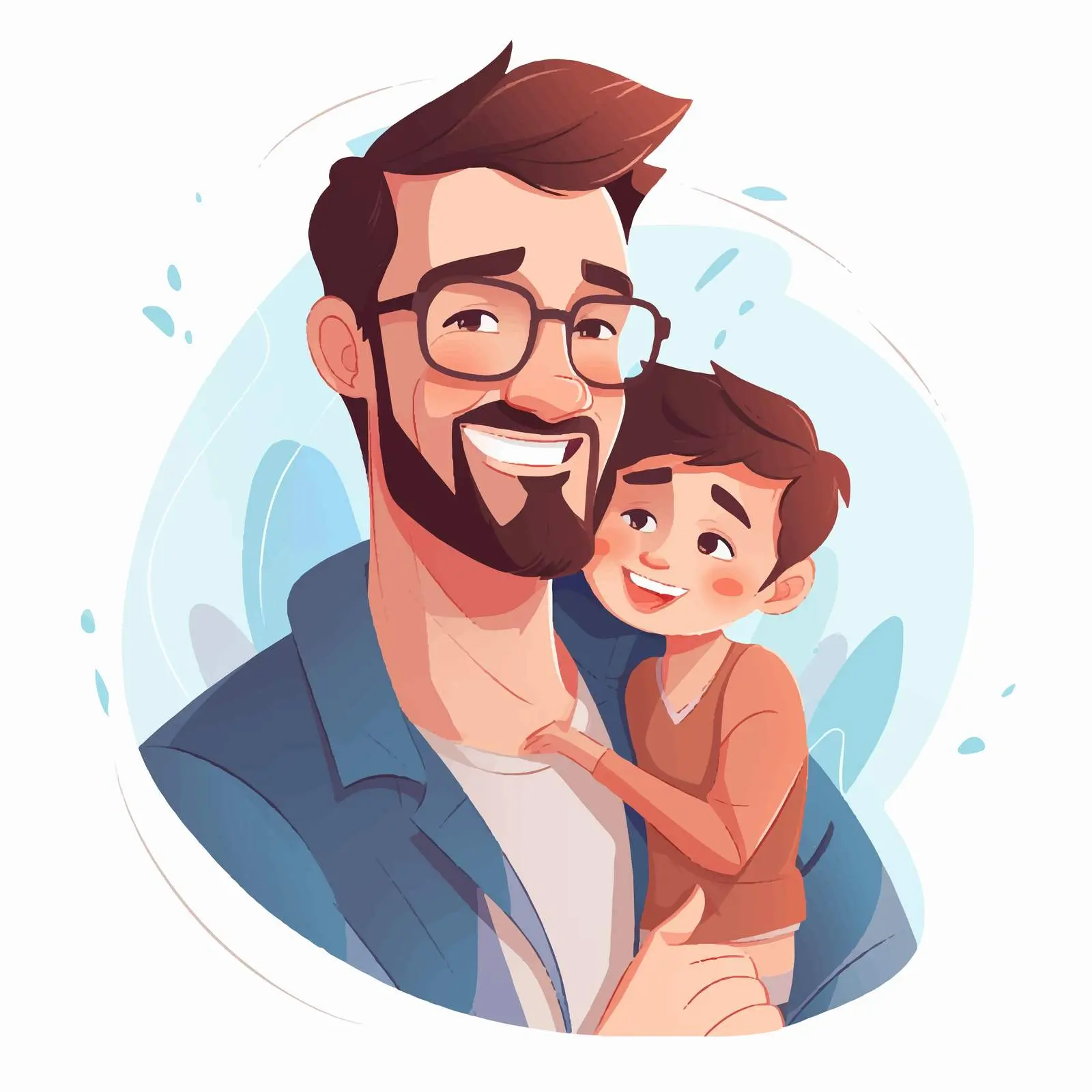 Happy Father's Day Holiday Card Vector — free download from Dotvec