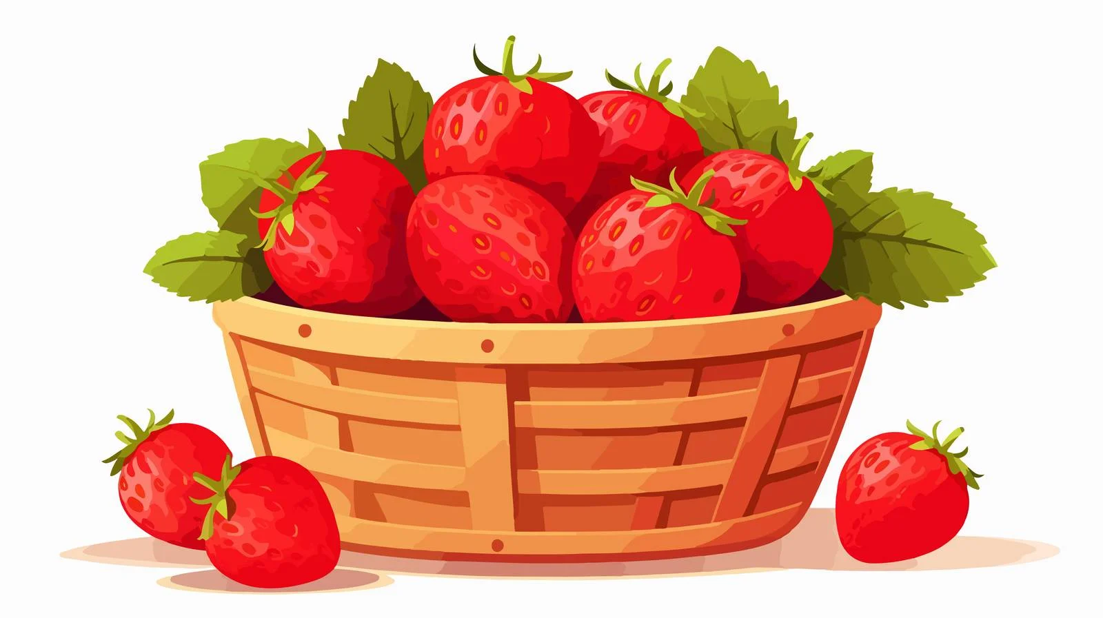 Fresh Strawberry Basket Photography — free download from Dotvec