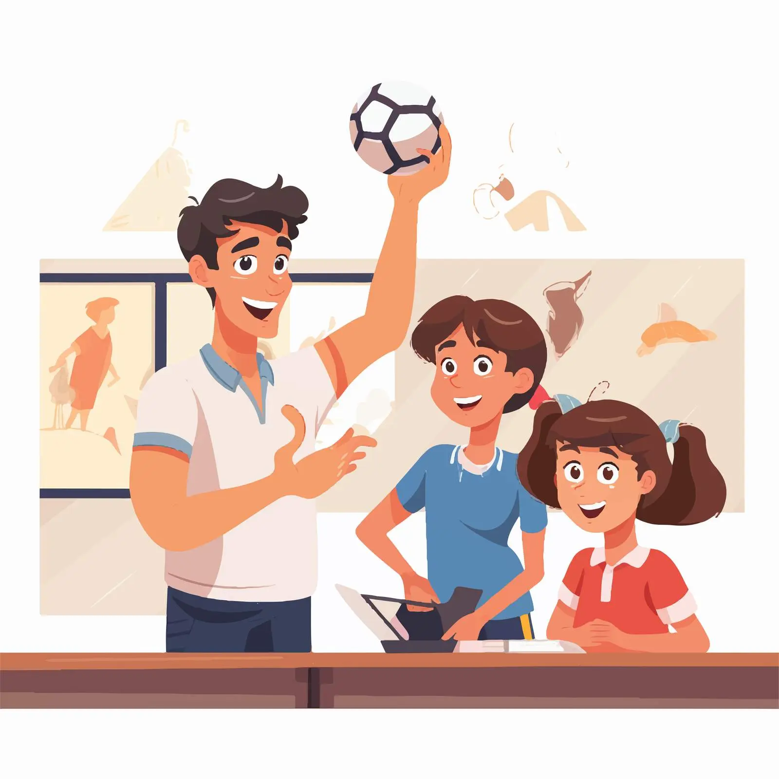 Student Engaged in Physical Education Class — free download from Dotvec