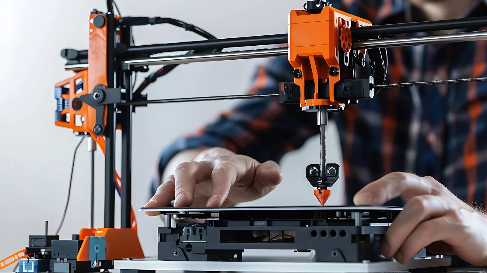 Student 3D Printer Setup Close-Up — free download from Dotvec