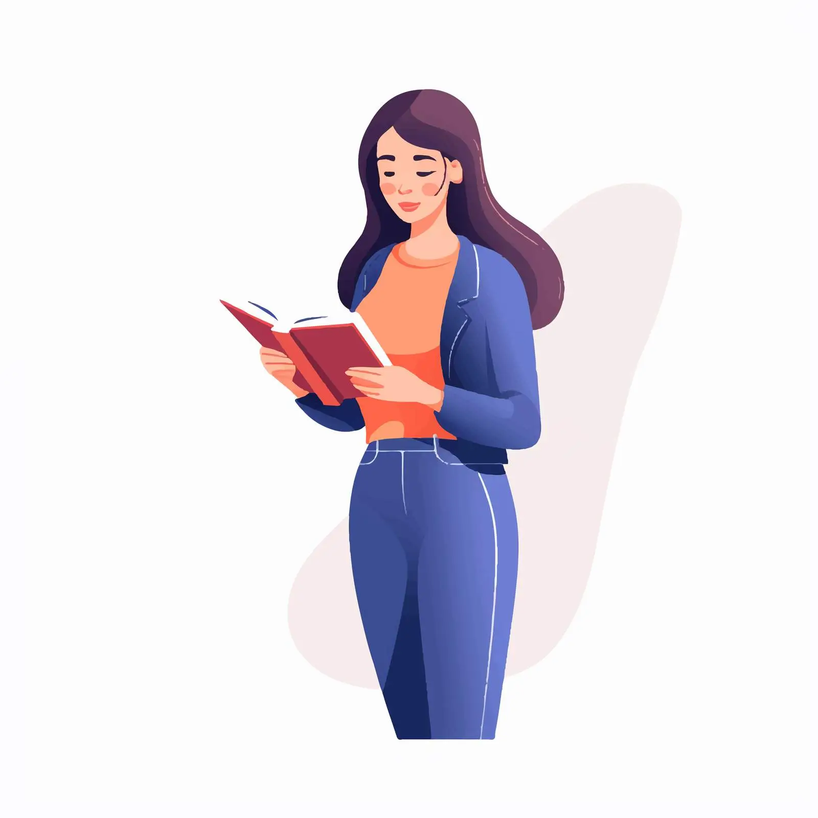 Student Studying with Academic Book — free download from Dotvec