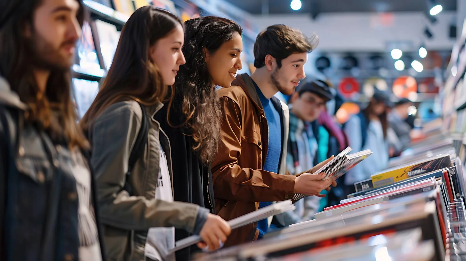 College Students Vinyl Shopping — free download from Dotvec