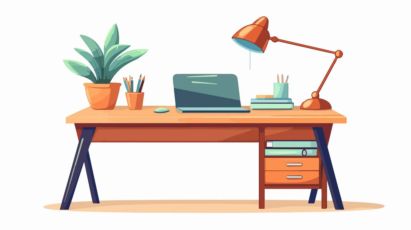 Study Table with Good Design — free download from Dotvec