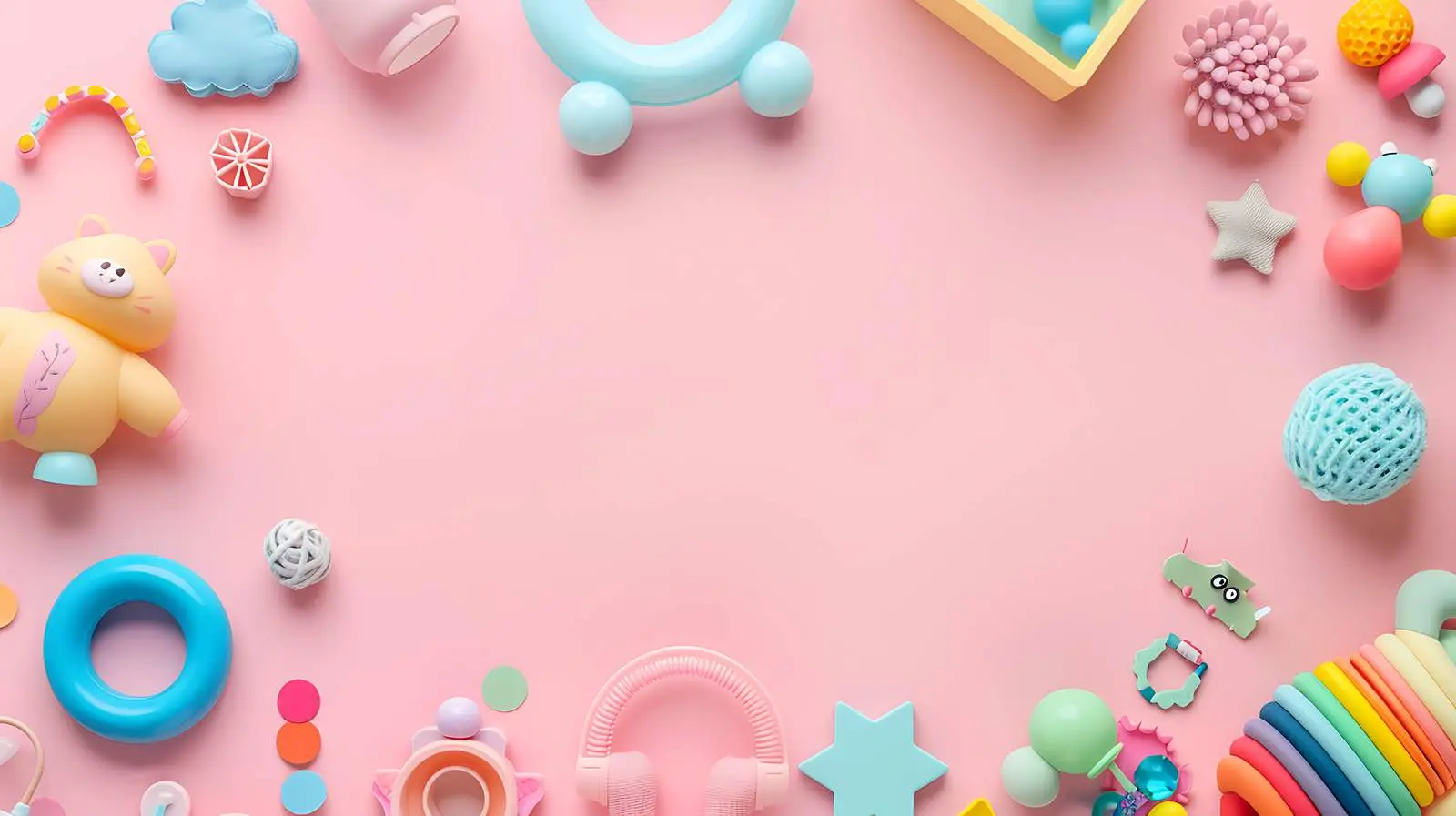 Cute Pastel Educational Baby Photo — free download from Dotvec