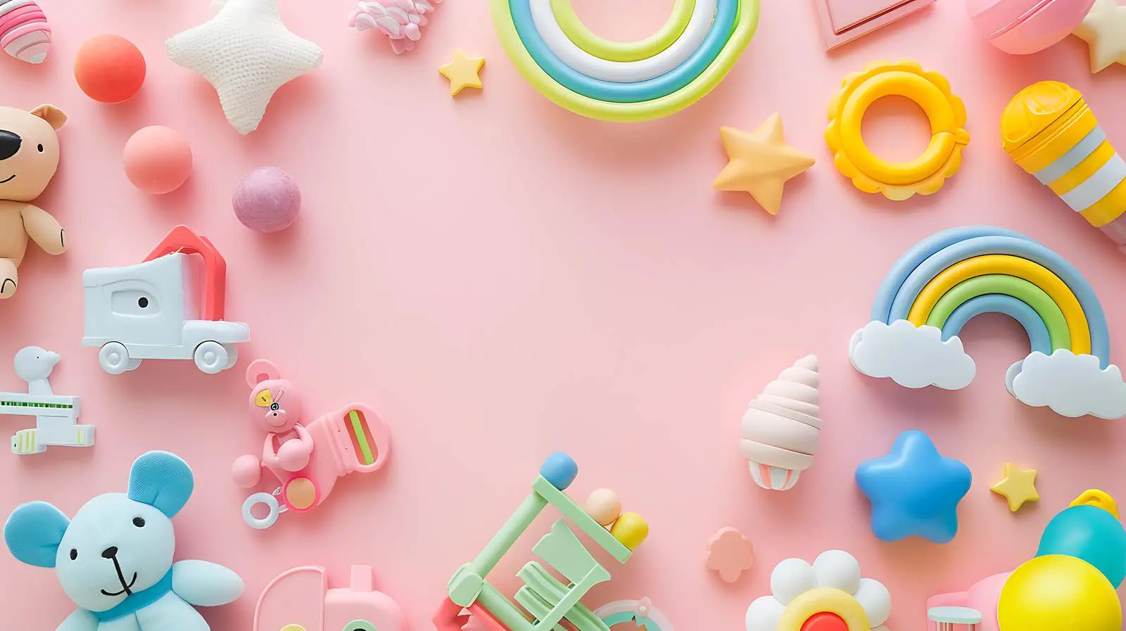 Cute Pastel Educational Toys for Children — free download from Dotvec