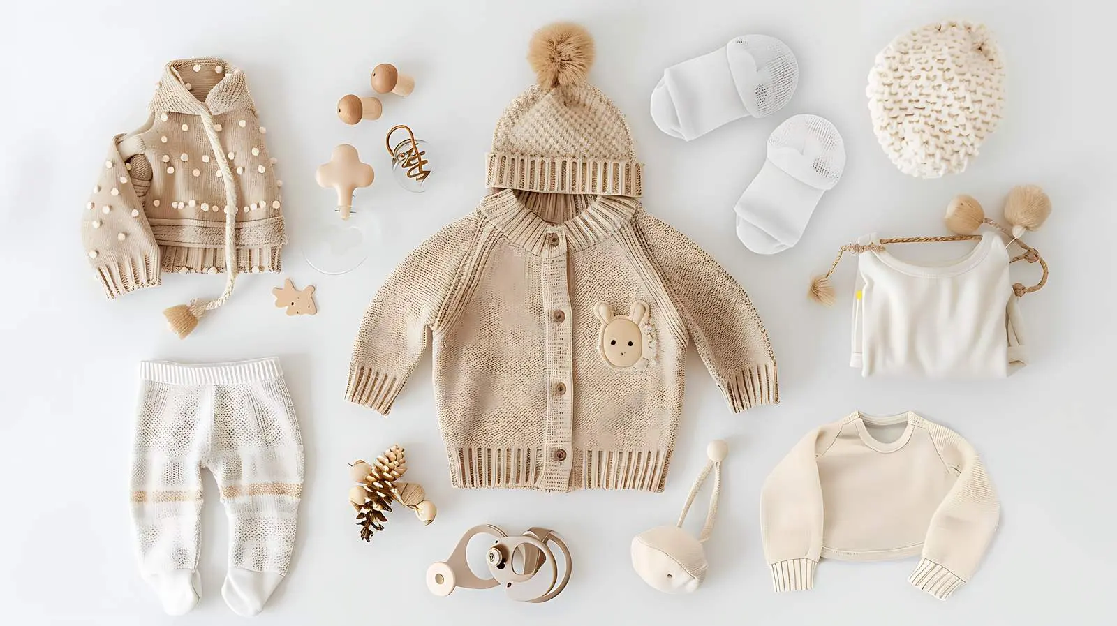 Stylish Elegant Newborn Baby Clothes and Accessories — free download from Dotvec