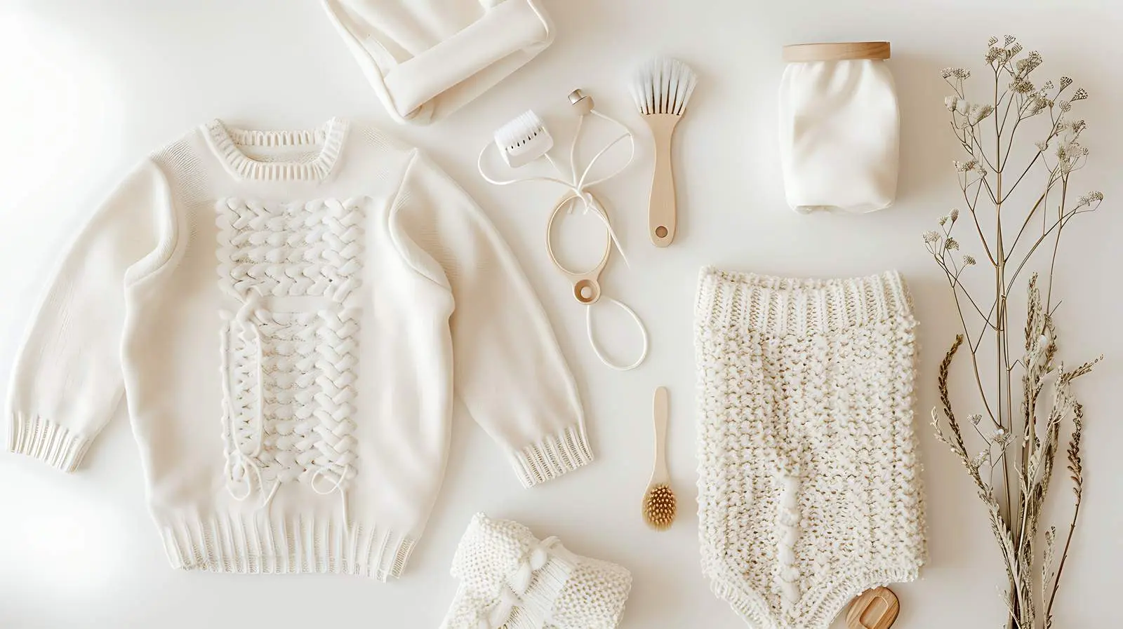 Elegant Newborn Baby Clothes and Accessories Collection — free download from Dotvec