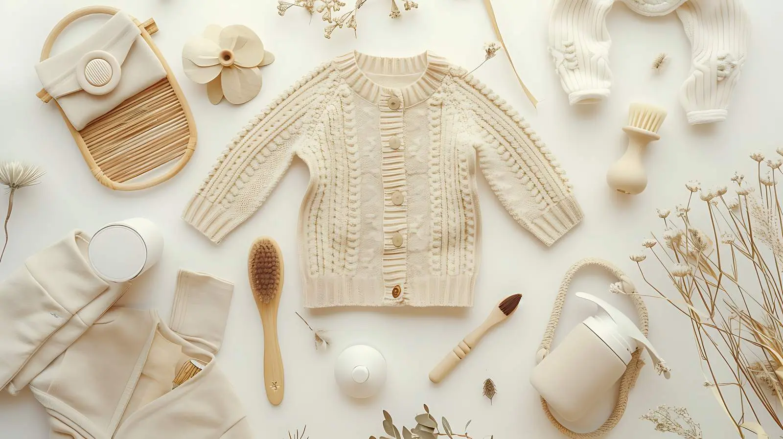 Elegant Newborn Baby Clothes and Accessories — free download from Dotvec