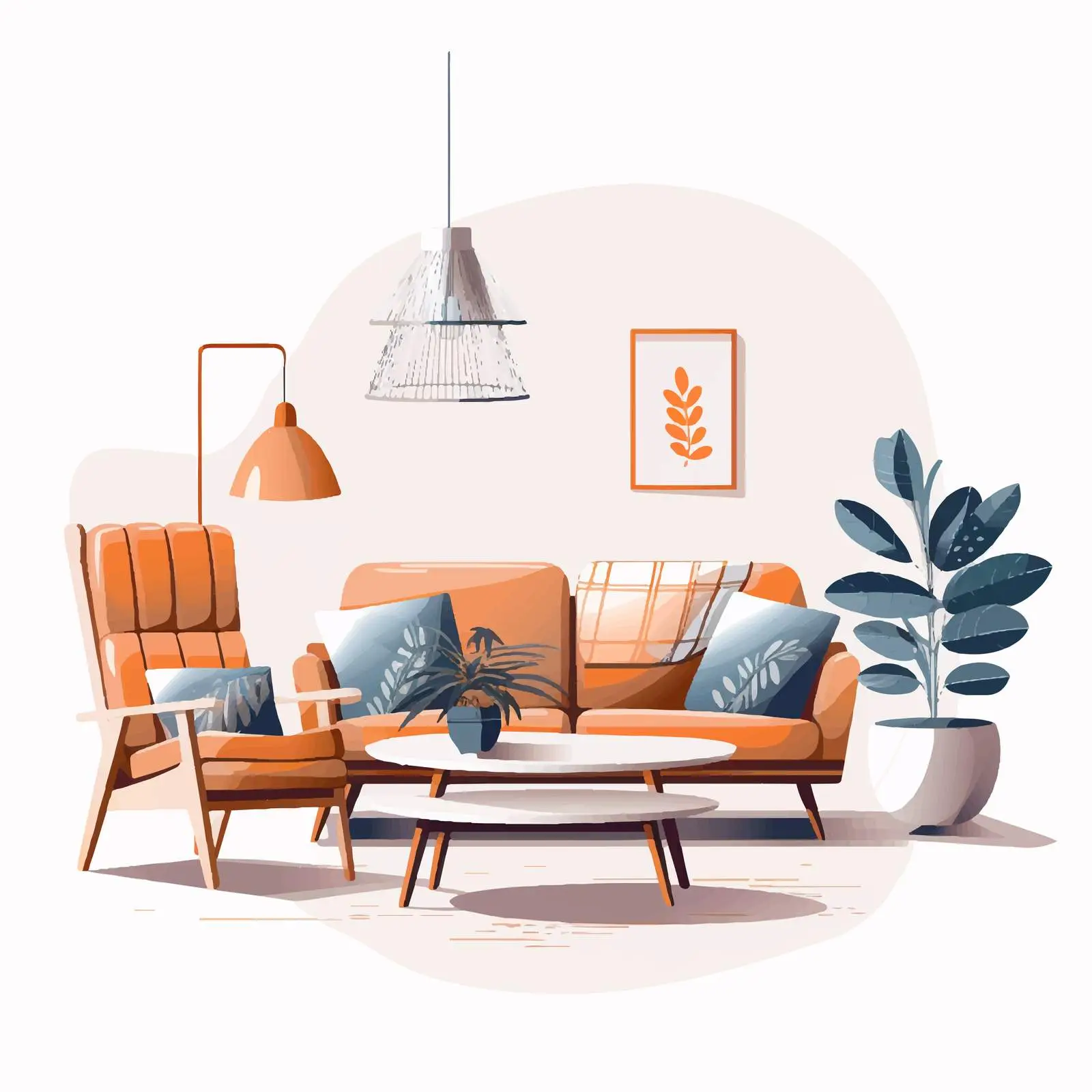 Cozy Living Room Interior Design — free download from Dotvec