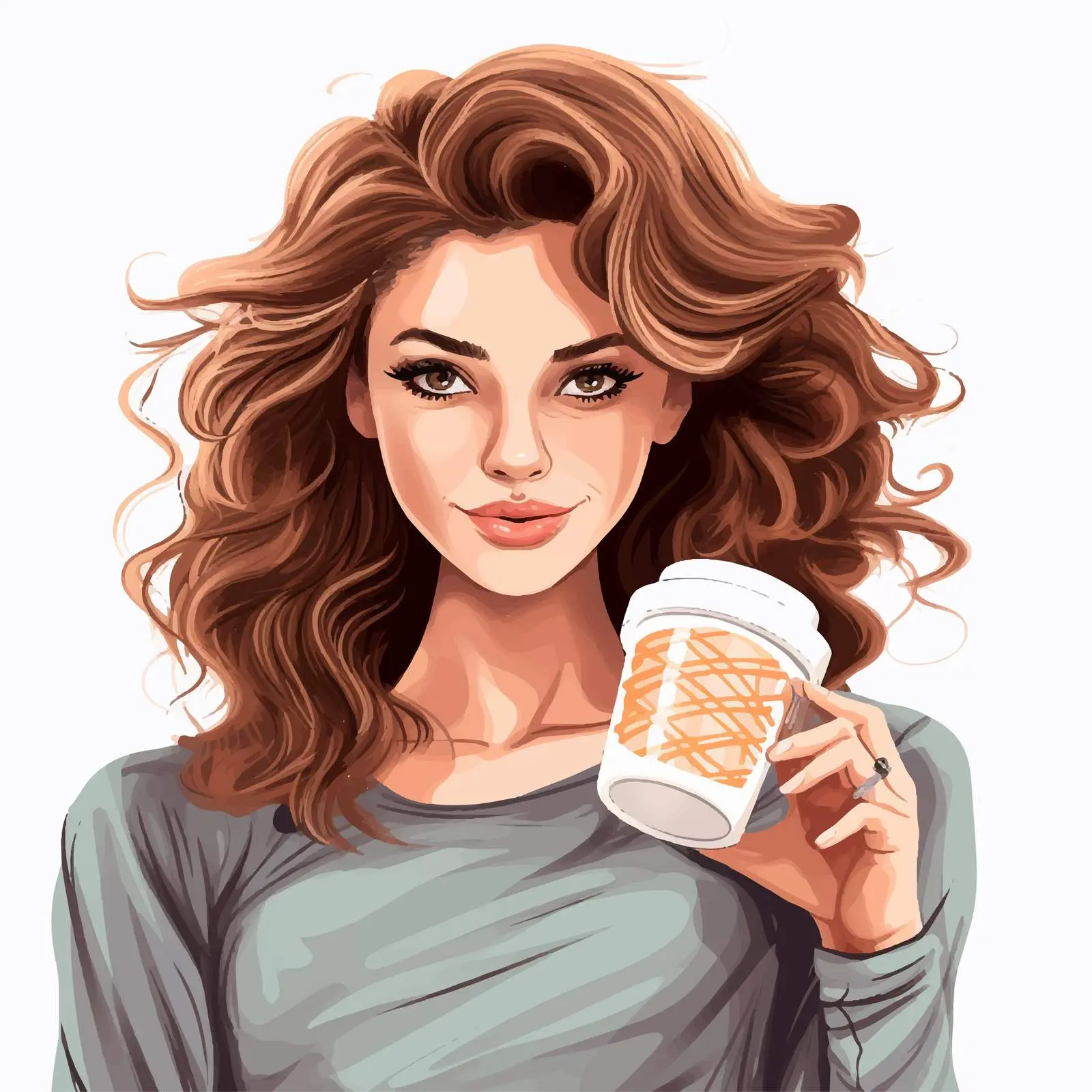 Stylish Portrait of a Girl with Cream Jar — free download from Dotvec