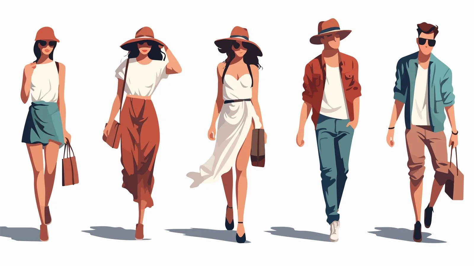 Chic Individuals in Trendy Casual Attire — free download from Dotvec
